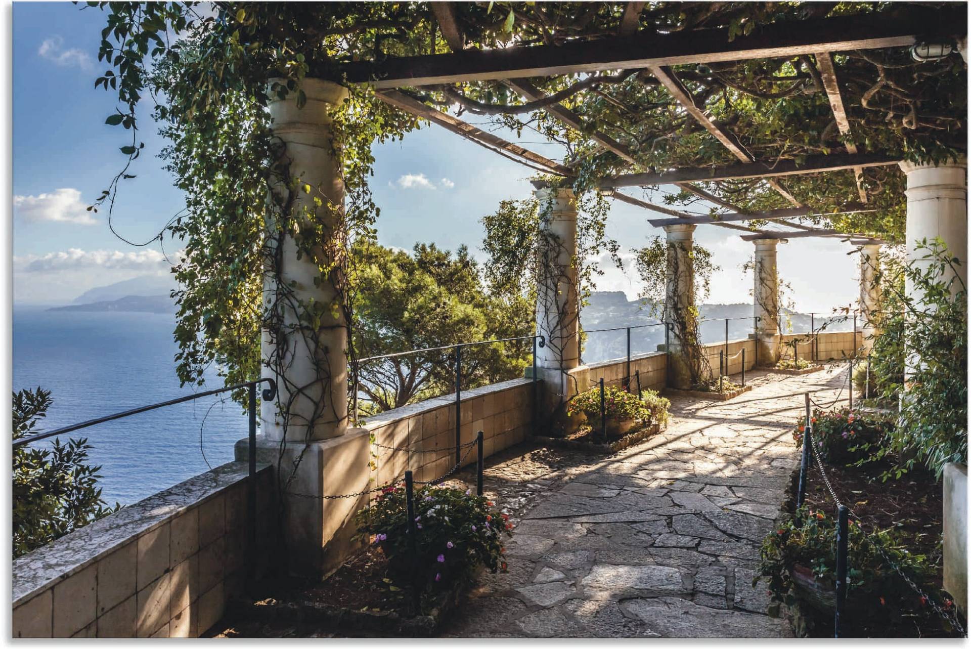 Artland Wandbild »Garten der Villa San Michele auf Capri«, Gebäude, (1 St.) von Artland