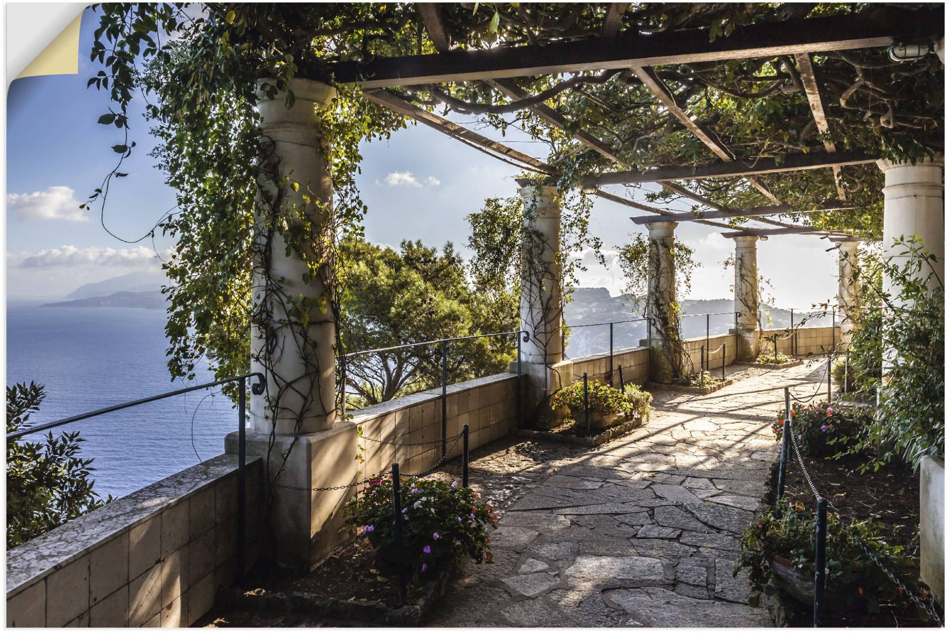 Artland Wandbild »Garten der Villa San Michele auf Capri«, Gebäude, (1 St.) von Artland