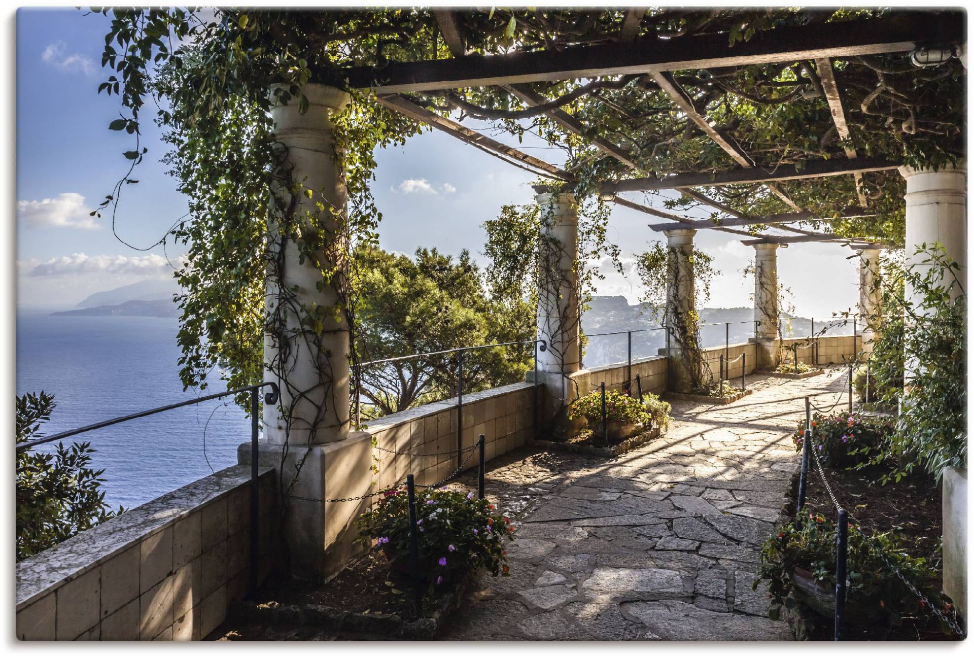 Artland Wandbild »Garten der Villa San Michele auf Capri«, Gebäude, (1 St.) von Artland