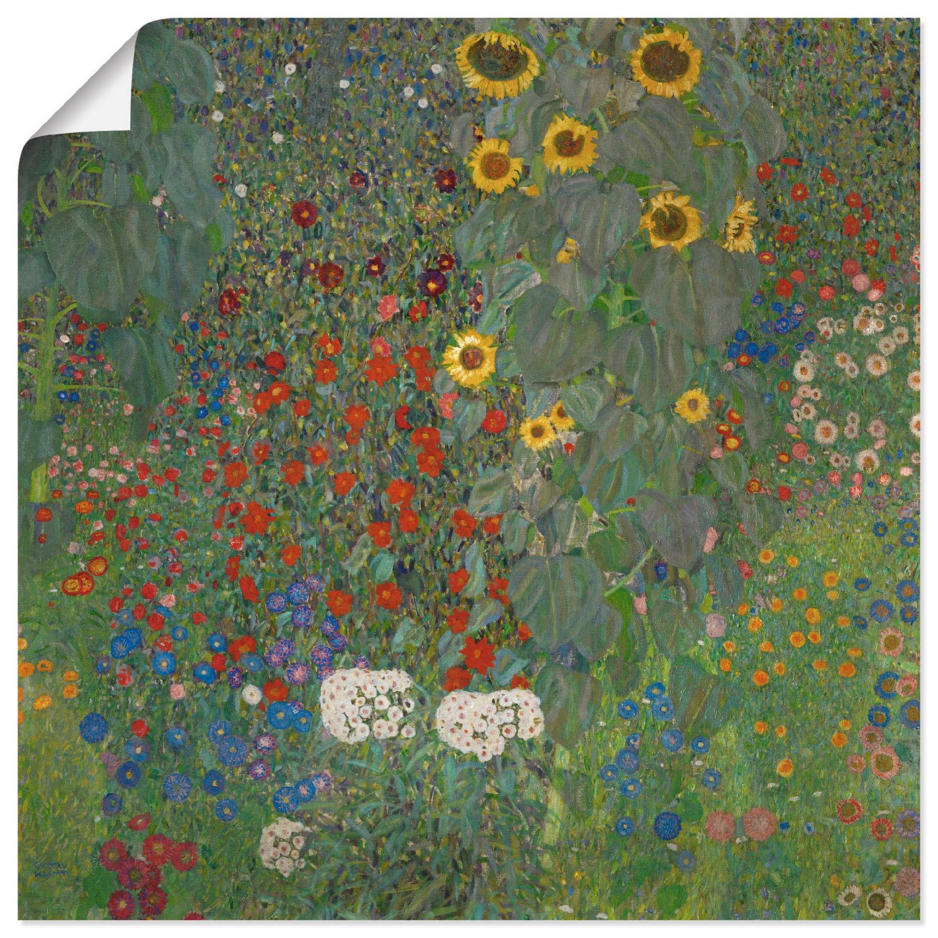 Artland Wandbild »Garten mit Sonnenblumen«, Blumenwiese, (1 St.) von Artland