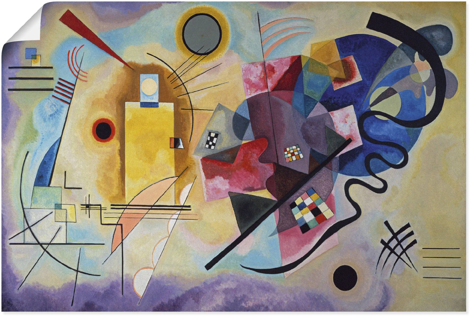 Artland Wandbild »Gelb, rot und blau. 1925«, Muster, (1 St.), als Alubild, Outdoorbild, Poster, Wandaufkleber in verschied. Grössen Artland Wandbild »Gelb, rot und blau. 1925«, Muster, (1 St.), als Alubild, Outdoorbild, Poster, Wandaufkleber in verschied. Grössen von Artland