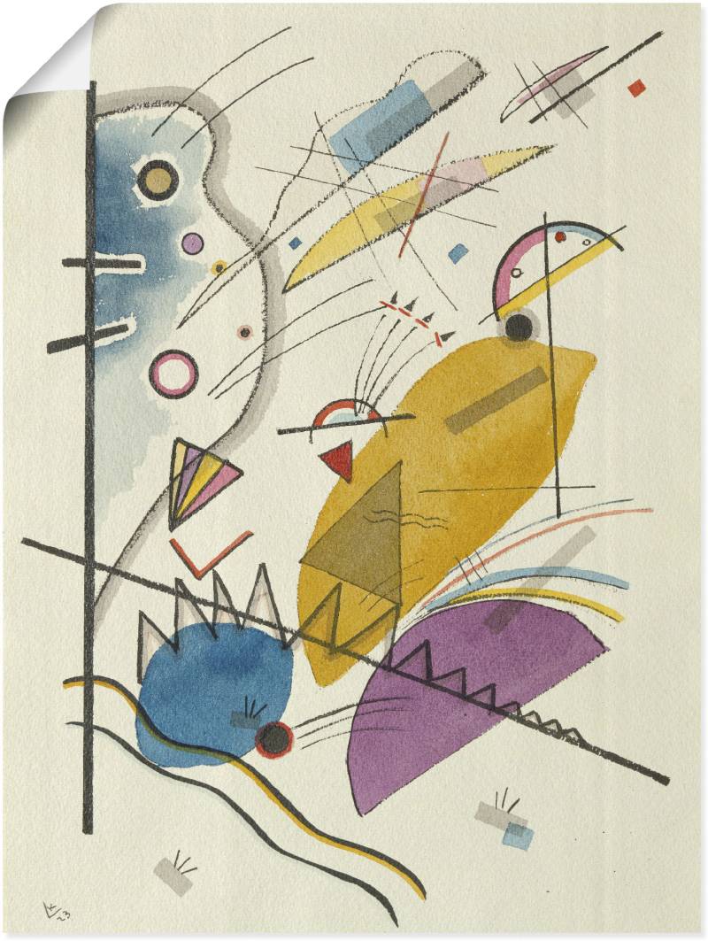 Artland Wandbild »Geordnete Anhäufung«, Gegenstandslos, (1 St.), als Leinwandbild, Poster in verschied. Grössen von Artland