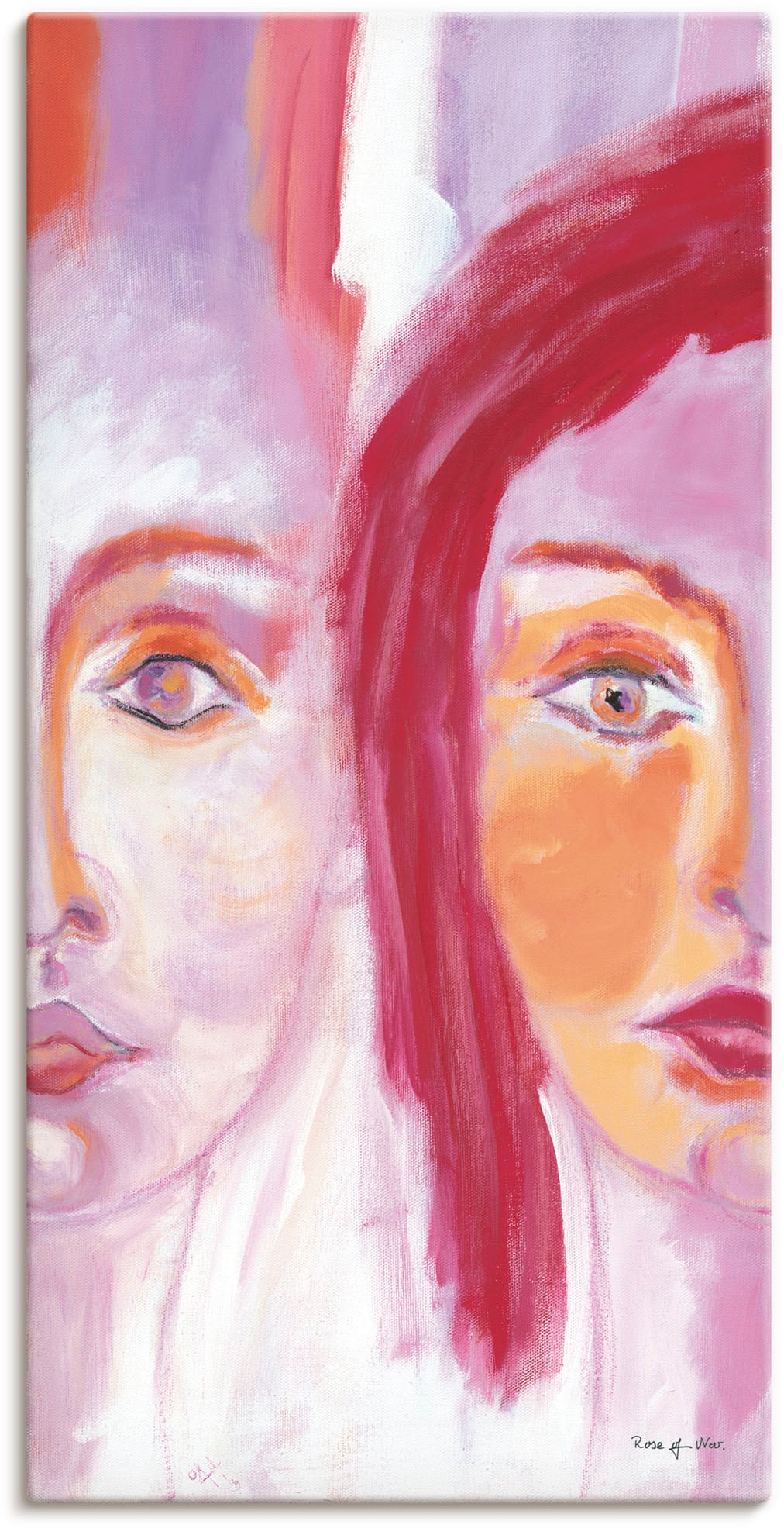 Artland Leinwandbild »Gesichter«, Bilder von Frauen, (1 St.), auf Keilrahmen gespannt von Artland