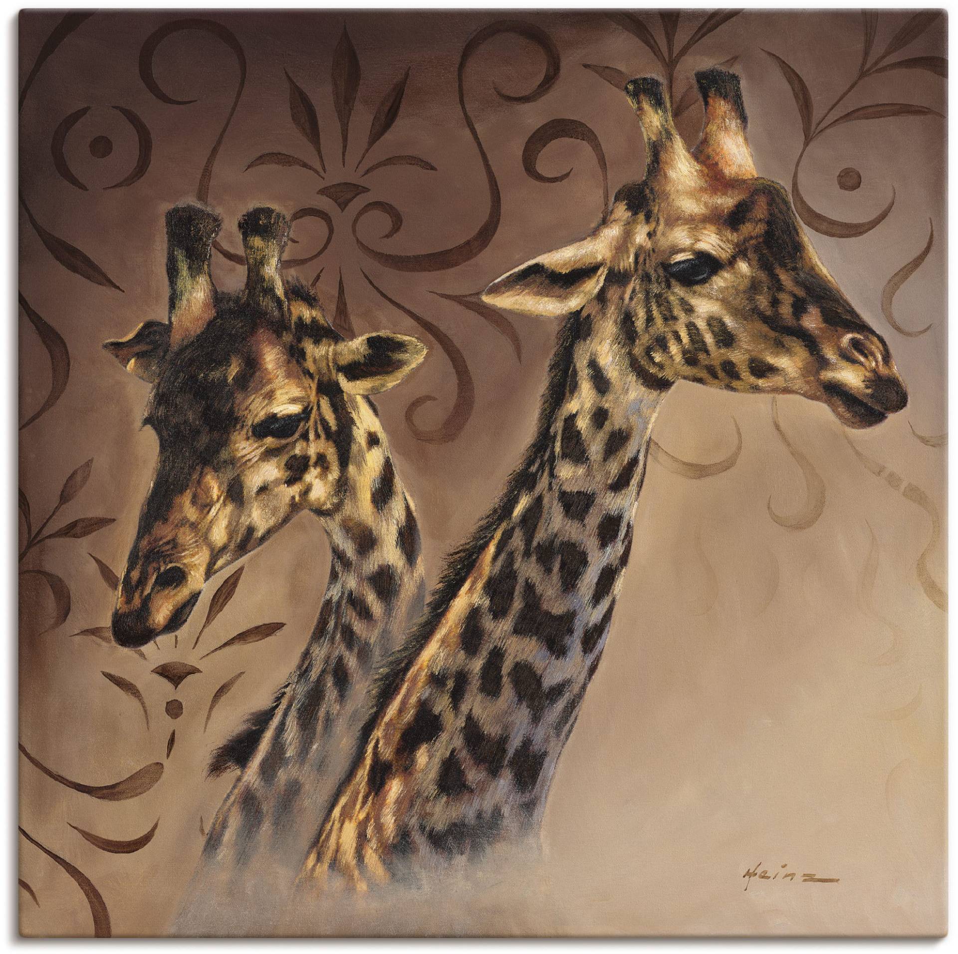 Artland Wandbild »Giraffen Porträt«, Wildtiere, (1 St.) von Artland