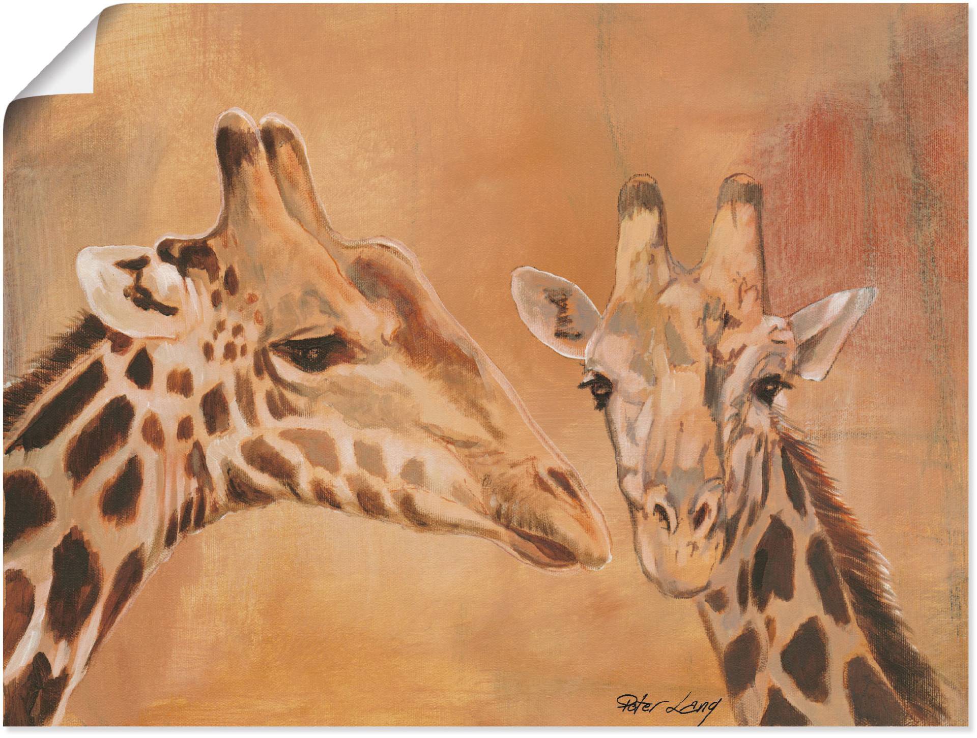 Artland Wandbild »Giraffen«, Wildtiere, (1 St.), als Alubild, Outdoorbild, Leinwandbild, Poster in verschied. Grössen Artland Wandbild »Giraffen«, Wildtiere, (1 St.), als Alubild, Outdoorbild, Leinwandbild, Poster in verschied. Grössen von Artland