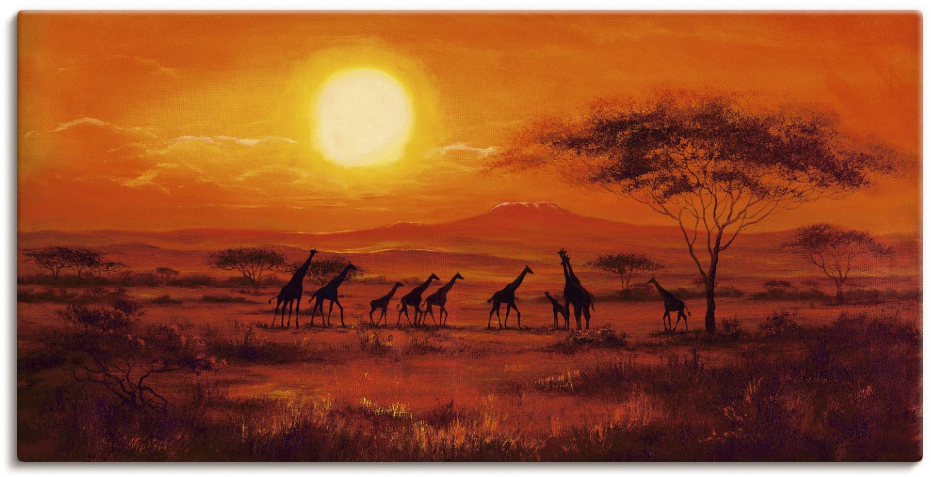 Artland Wandbild »Giraffenherde«, Afrika, (1 St.), als Poster, Wandaufkleber in verschied. Grössen von Artland