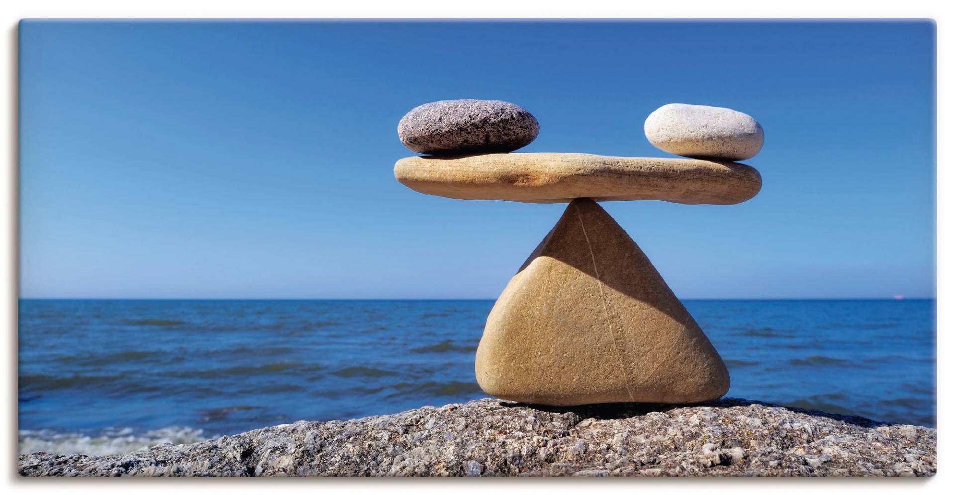 Artland Wandbild »Gleichgewicht - Steine Meer«, Zen, (1 St.) von Artland