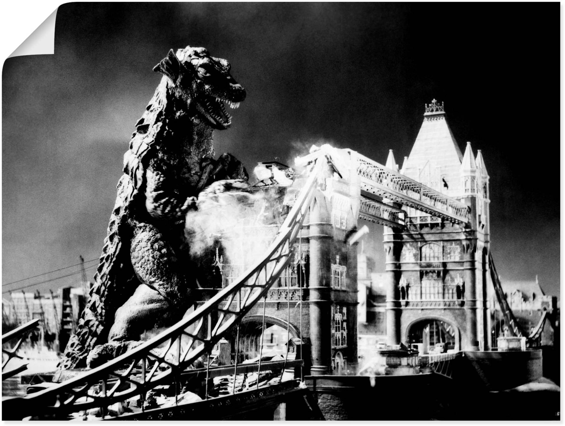 Artland Poster »Godzilla II«, Stars, (1 St.) von Artland