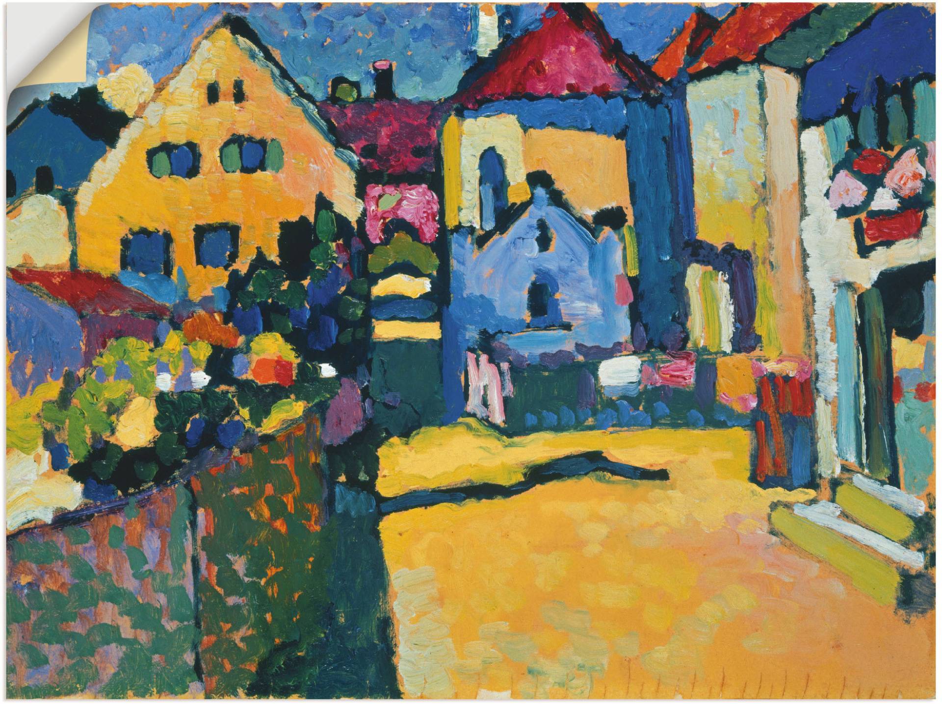 Artland Wandbild »Grüngasse in Murnau. 1909«, Europa, (1 St.) von Artland