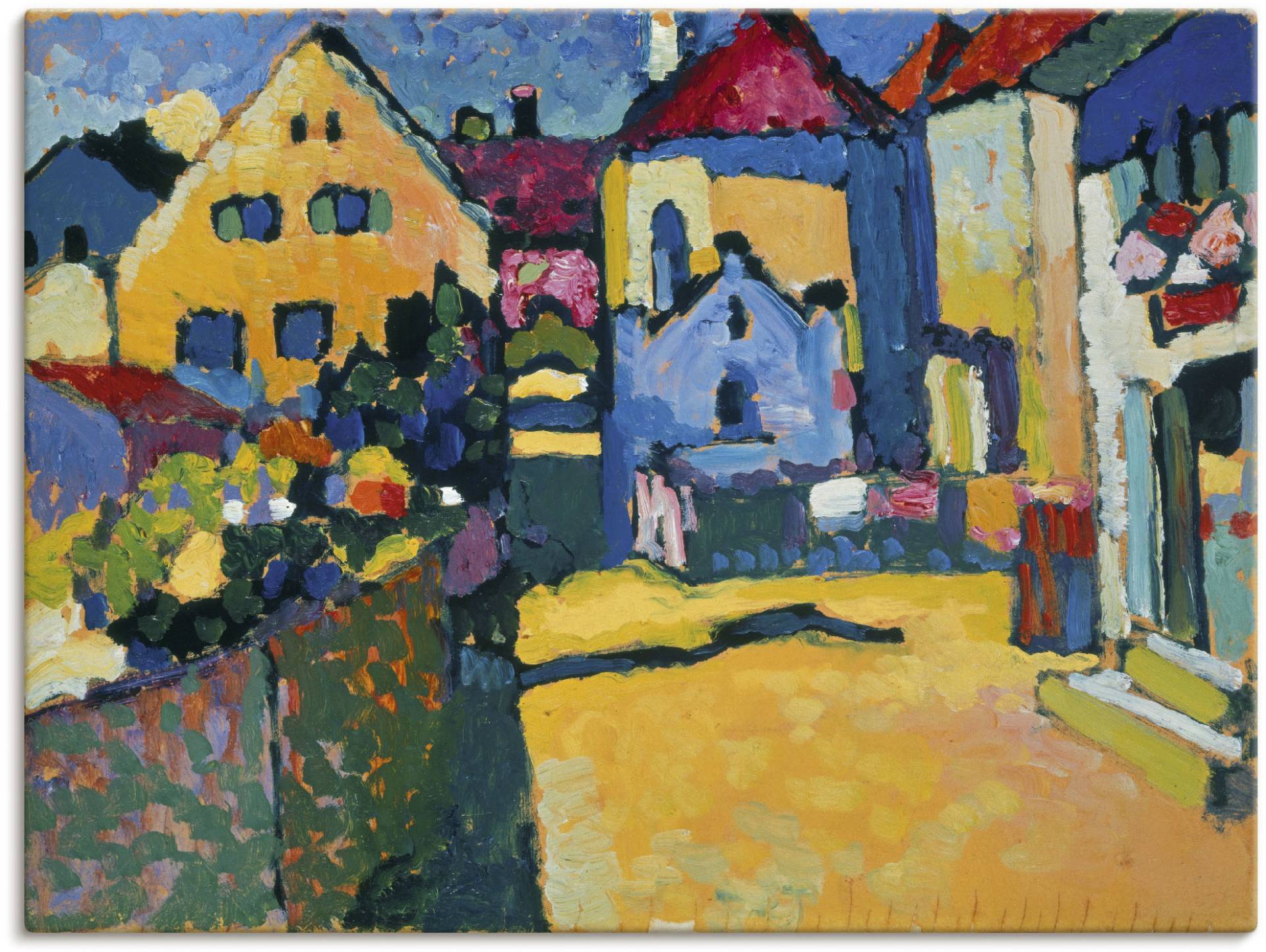 Artland Wandbild »Grüngasse in Murnau. 1909«, Europa, (1 St.) von Artland