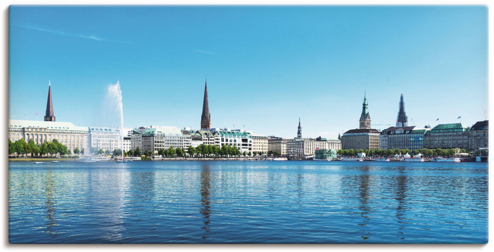 Artland Wandbild »Hamburg Alsterpanorama«, Deutschland, (1 St.), als Leinwandbild, Poster in verschied. Grössen Artland Wandbild »Hamburg Alsterpanorama«, Deutschland, (1 St.), als Leinwandbild, Poster in verschied. Grössen von Artland