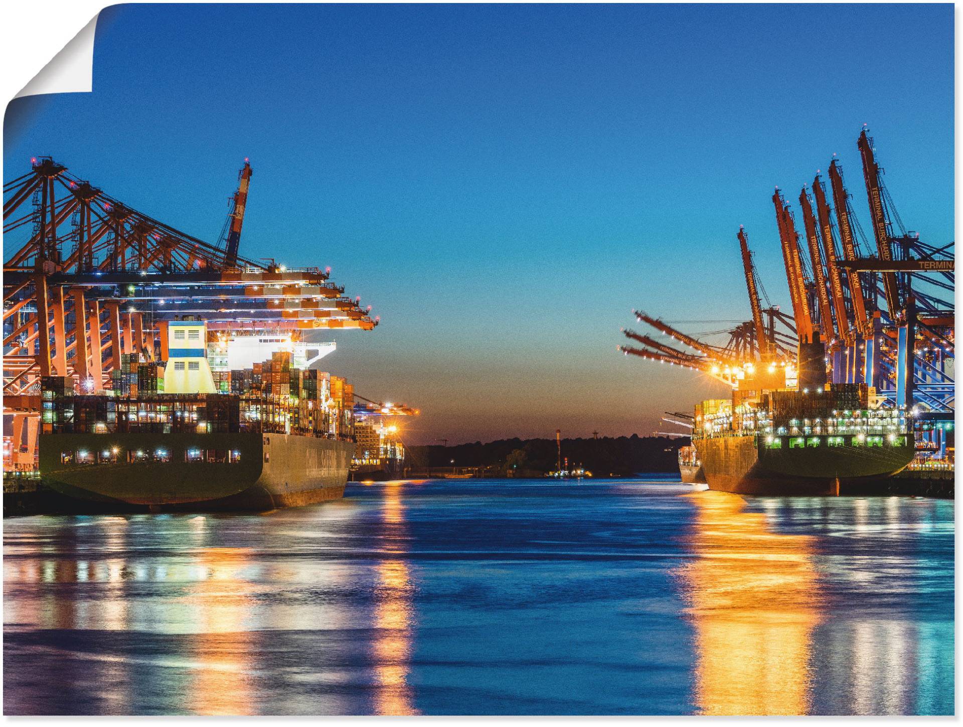 Artland Wandbild »Hamburg Hafen am Abend 2«, Deutschland, (1 St.), als Leinwandbild, Poster in verschied. Grössen Artland Wandbild »Hamburg Hafen am Abend 2«, Deutschland, (1 St.), als Leinwandbild, Poster in verschied. Grössen von Artland