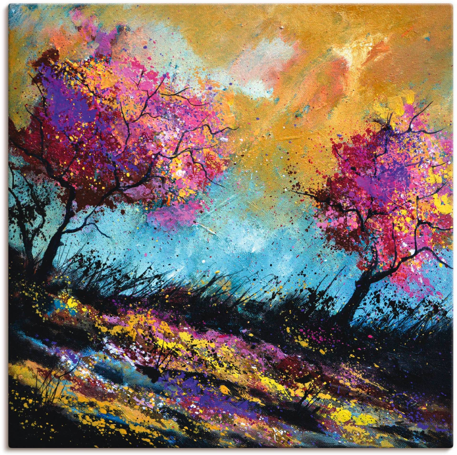 Artland Leinwandbild »Herbst-Eichen«, Wiesen & Bäume, (1 St.), auf Keilrahmen gespannt Artland Leinwandbild »Herbst-Eichen«, Wiesen & Bäume, (1 St.), auf Keilrahmen gespannt von Artland