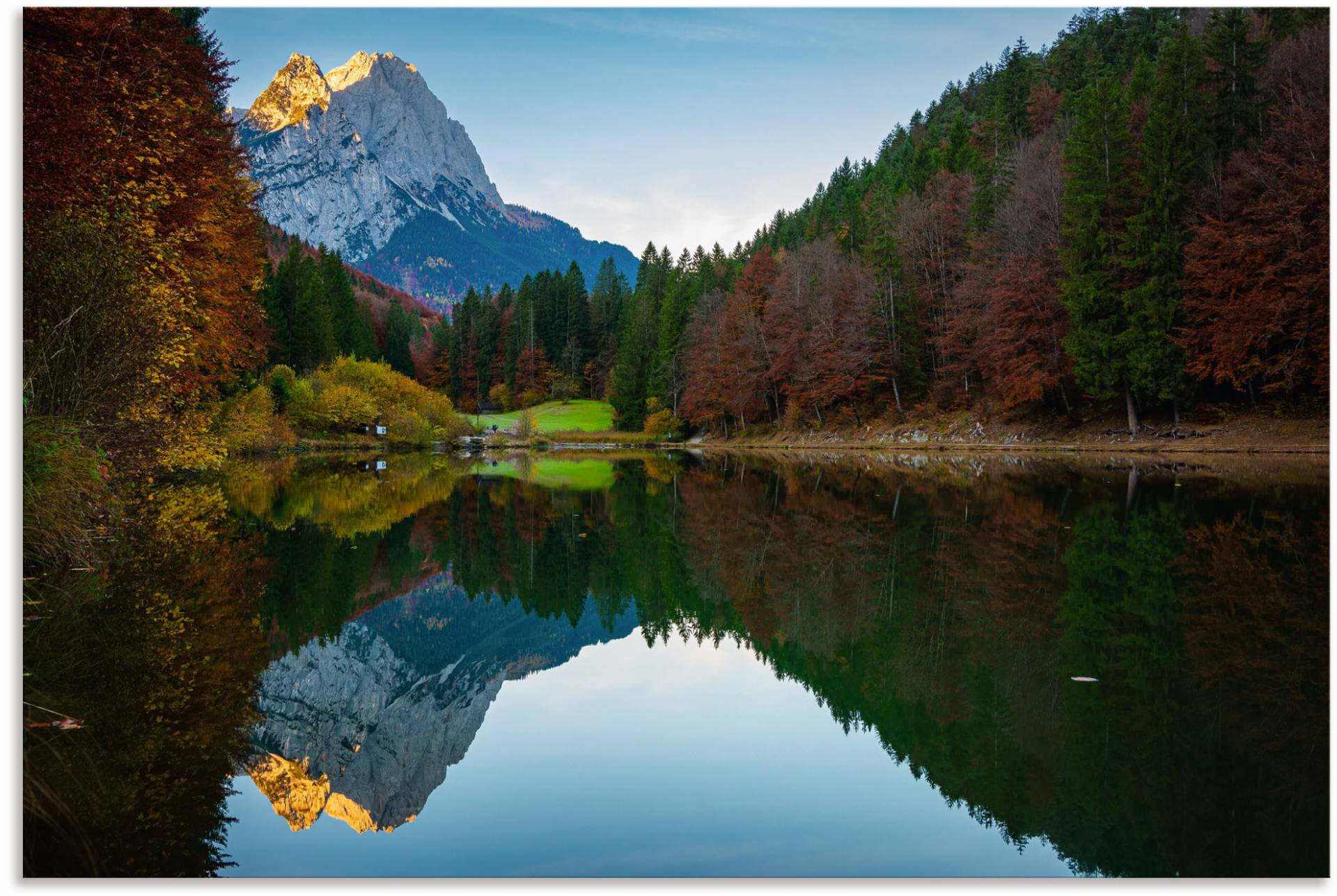 Artland Wandbild »Herbst am Riessersee«, Berge & Alpenbilder, (1 St.) von Artland
