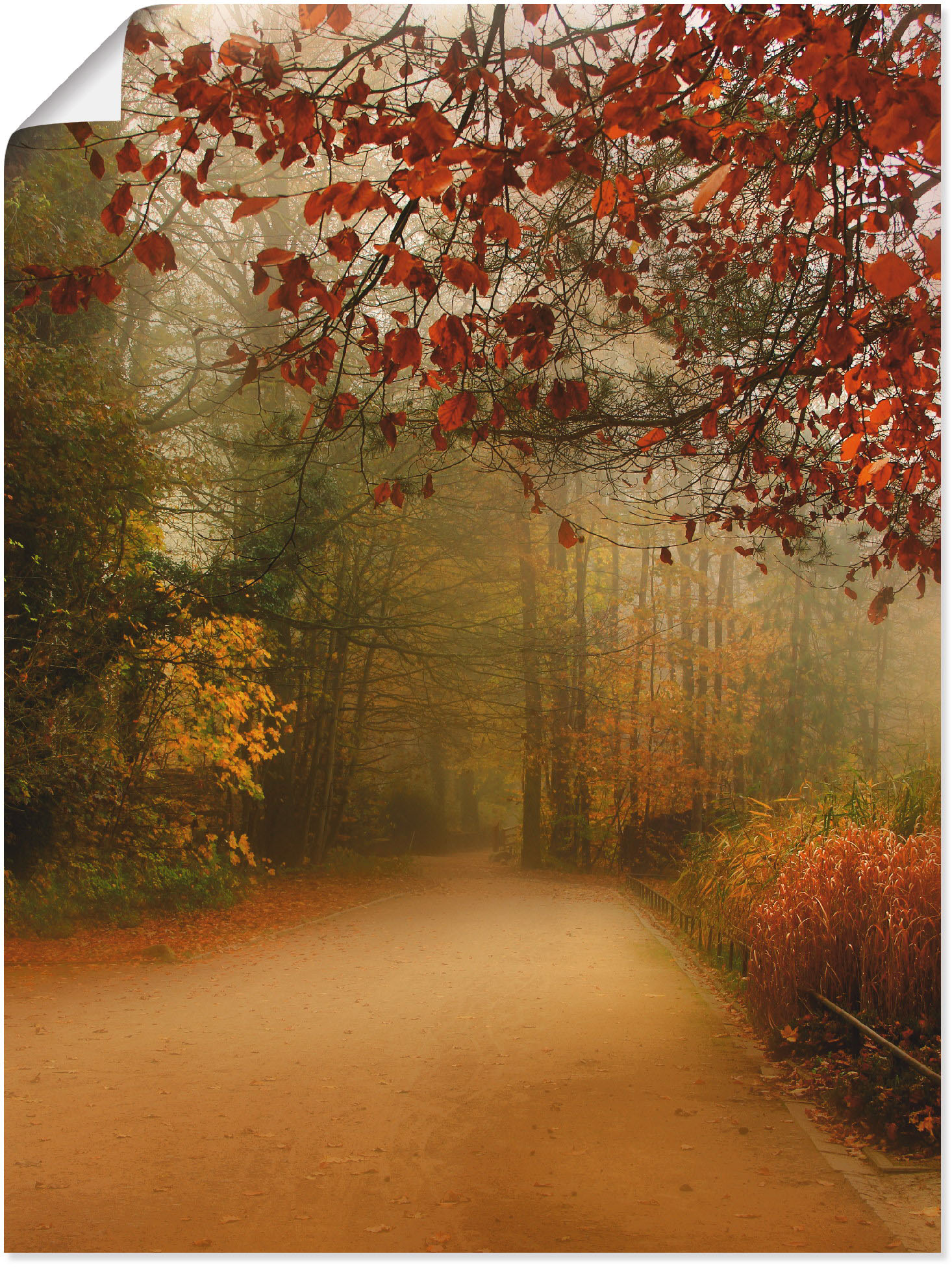 Artland Wandbild »Herbst im Park«, Vier Jahreszeiten, (1 St.) von Artland
