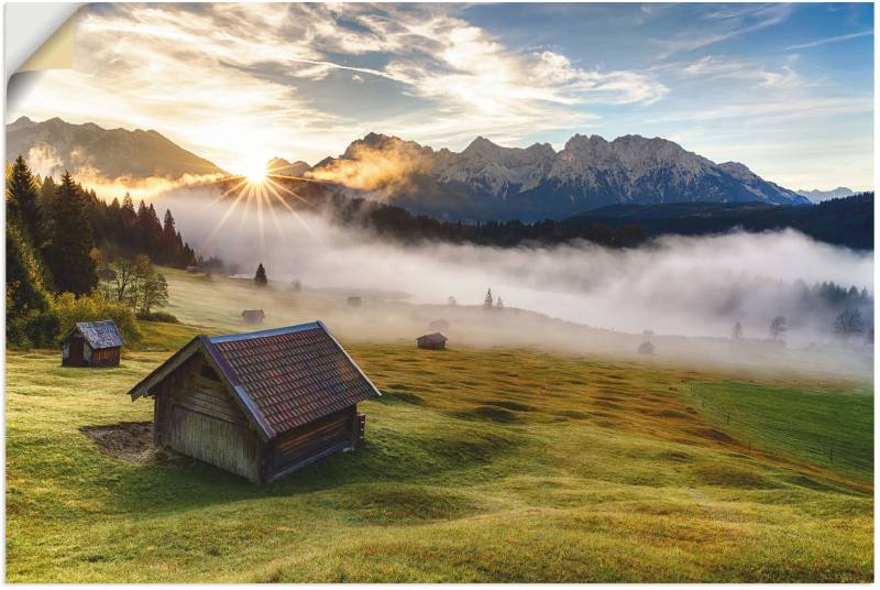 Artland Wandbild »Herbst in Bayern«, Berge & Alpenbilder, (1 St.) von Artland