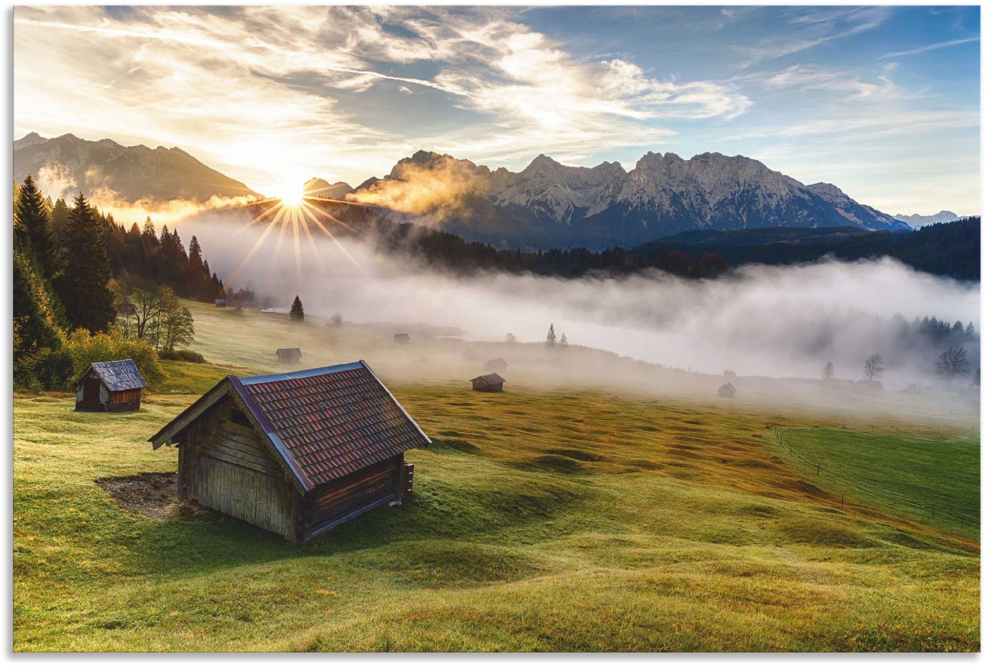 Artland Wandbild »Herbst in Bayern«, Berge & Alpenbilder, (1 St.) von Artland