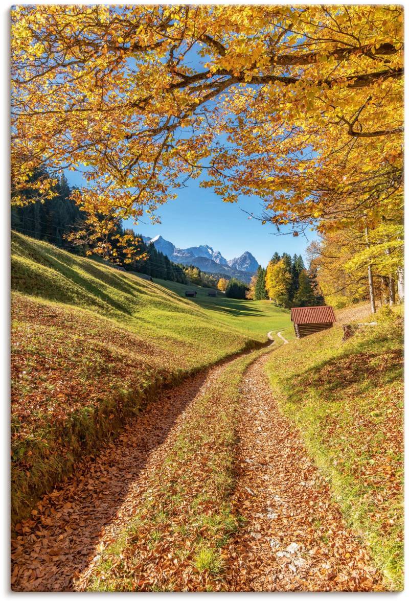 Artland Wandbild »Herbst in Bayern«, Berge & Alpenbilder, (1 St.), als Alubild, Outdoorbild, Leinwandbild, Wandaufkleber, versch. Grössen von Artland
