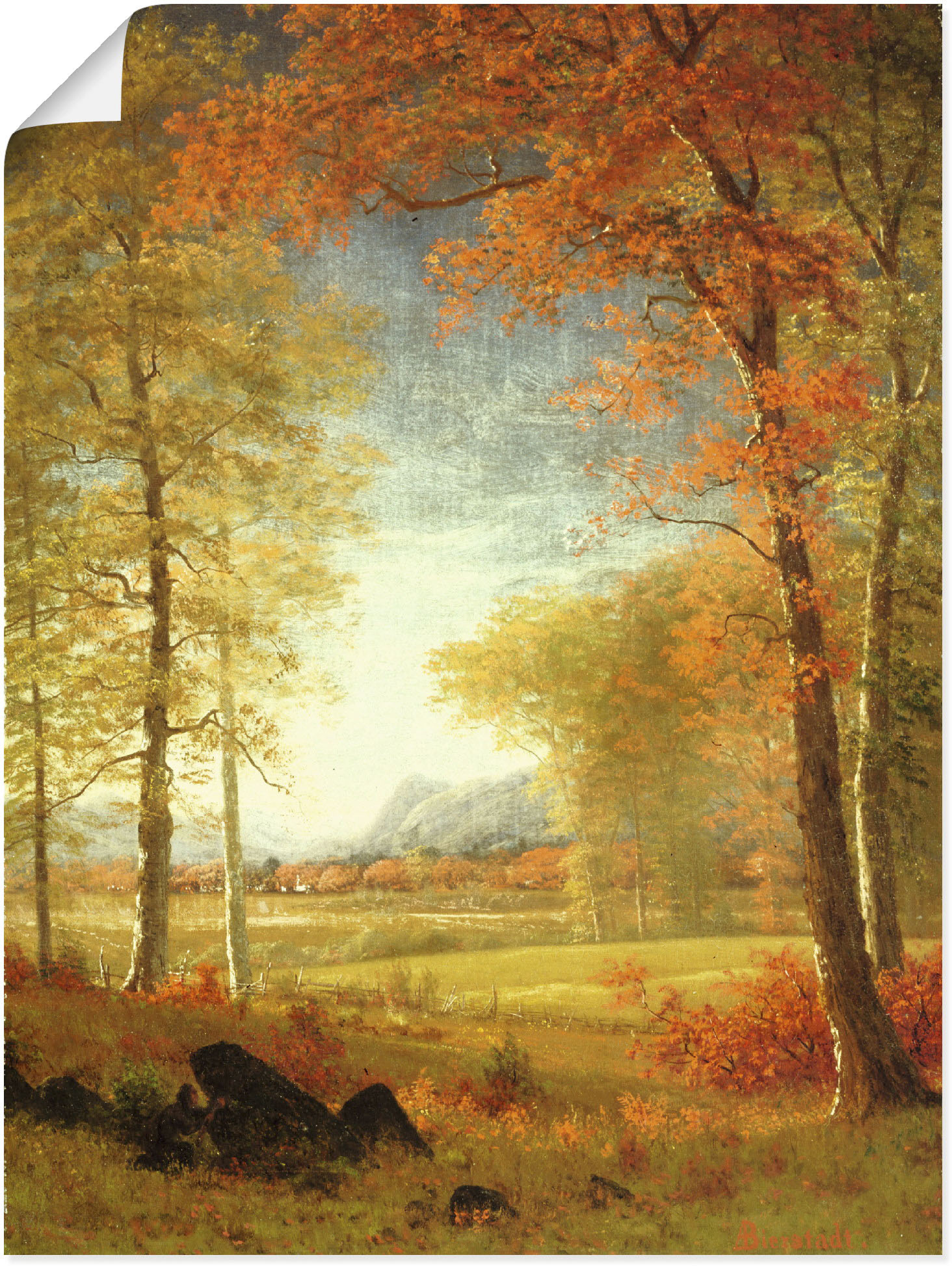 Artland Wandbild »Herbst in Oneida County, New York.«, Felder, (1 St.), als Leinwandbild, Poster in verschied. Grössen von Artland