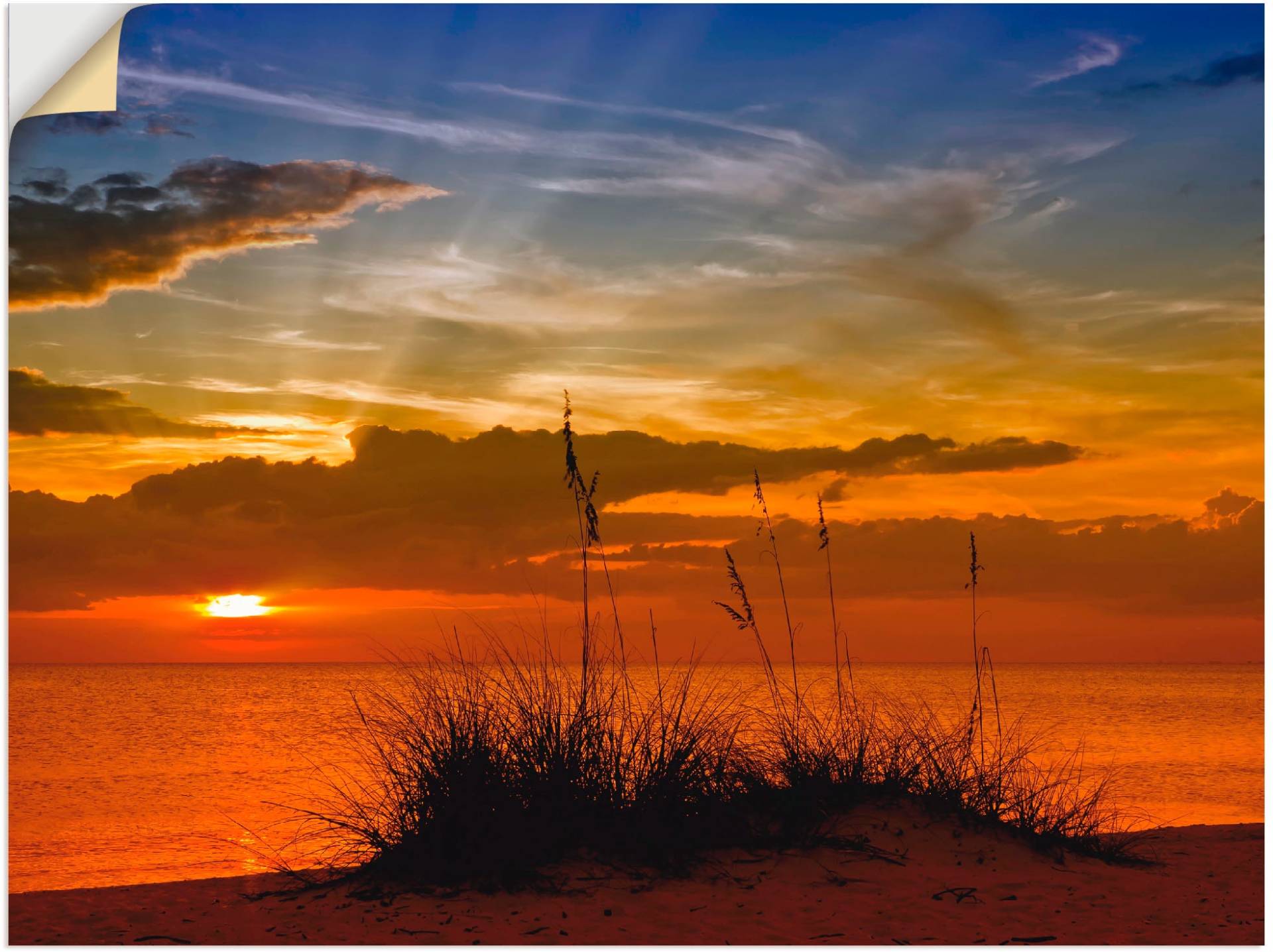 Artland Wandbild »Herrlicher Sonnenuntergang«, Sonnenaufgang & -untergang, (1 St.), als Leinwandbild, Wandaufkleber in verschied. Grössen Artland Wandbild »Herrlicher Sonnenuntergang«, Sonnenaufgang & -untergang, (1 St.), als Leinwandbild, Wandaufkleber in verschied. Grössen von Artland