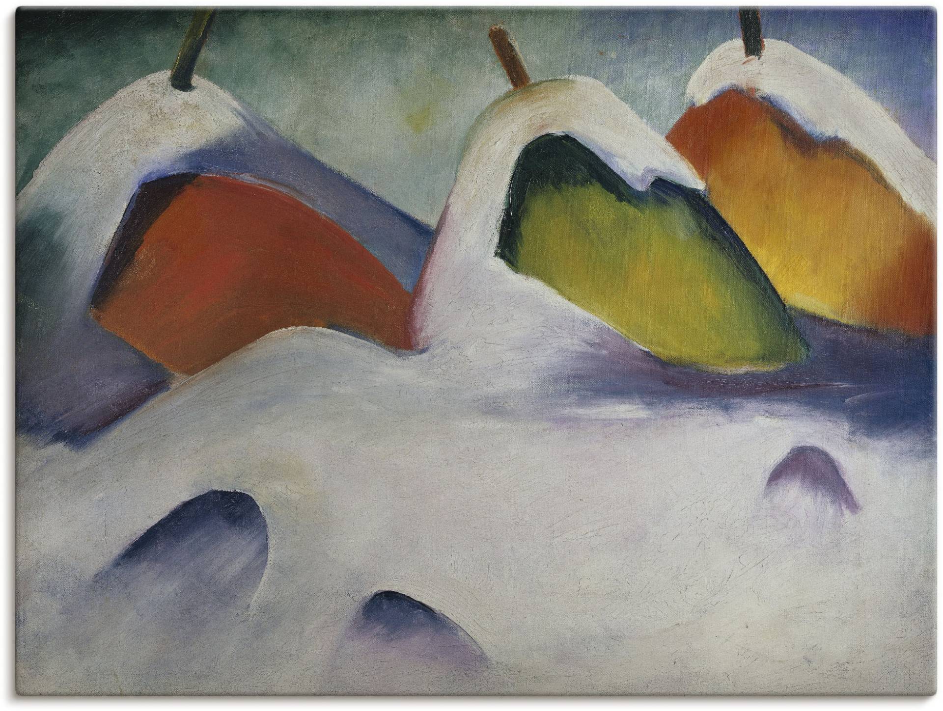 Artland Wandbild »Heuhocken im Schnee. 1911.«, Vier Jahreszeiten, (1 St.), als Alubild, Leinwandbild, Wandaufkleber oder Poster in versch. Grössen von Artland