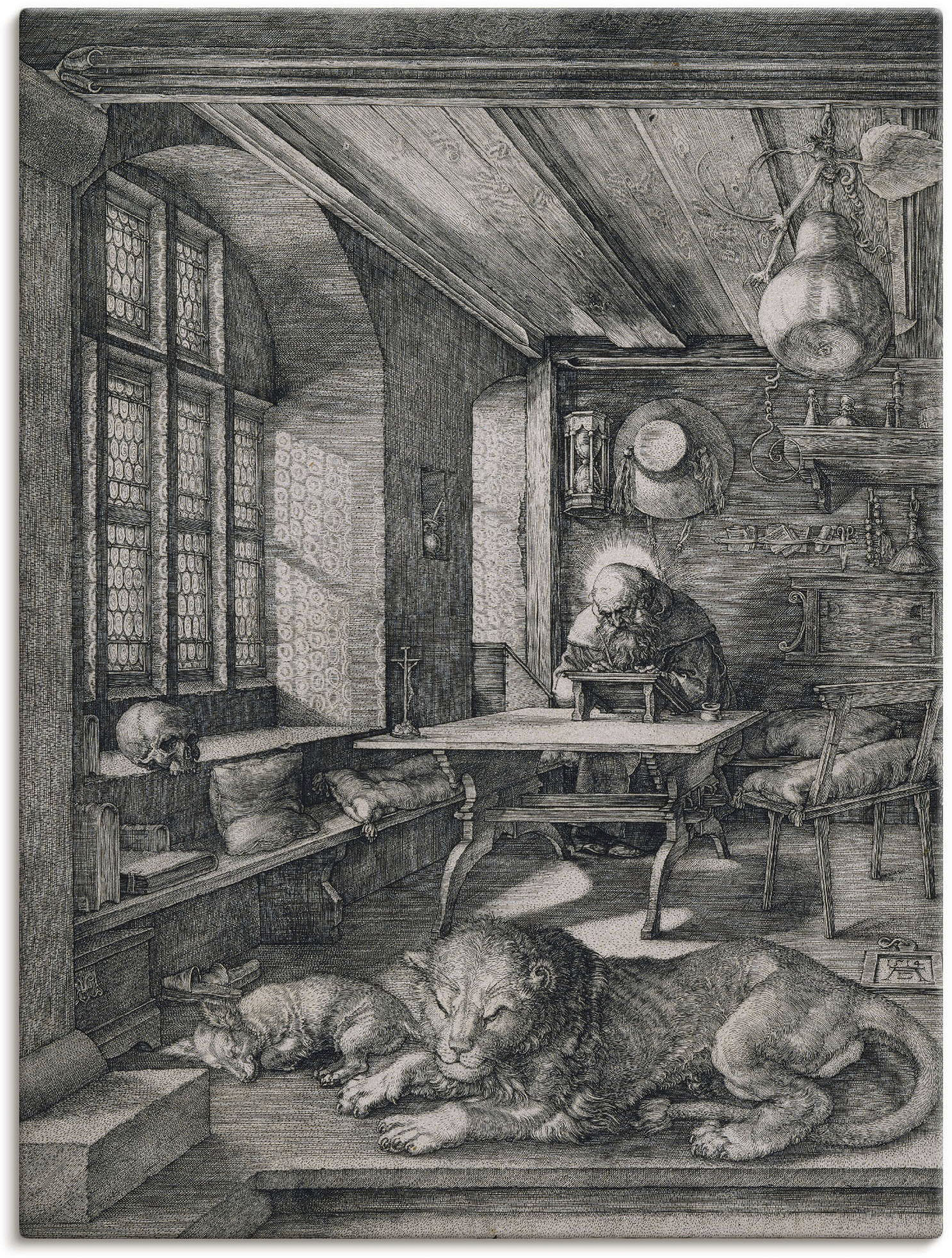 Artland Leinwandbild »Hieronymus im Gehäuse. 1514«, Religion, (1 St.) von Artland