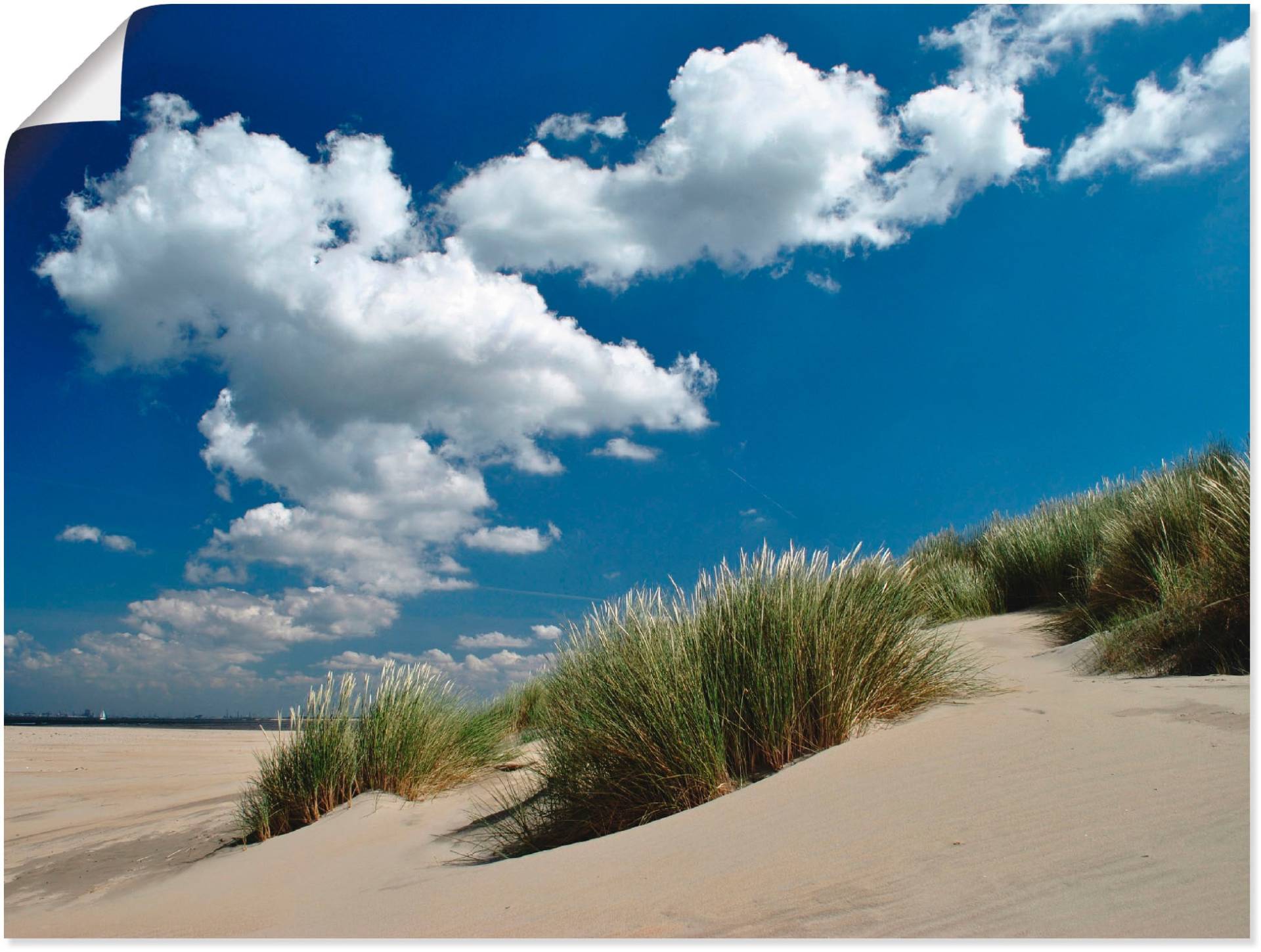 Artland Poster »Himmel, Dünen und Meer«, Strand, (1 St.) von Artland