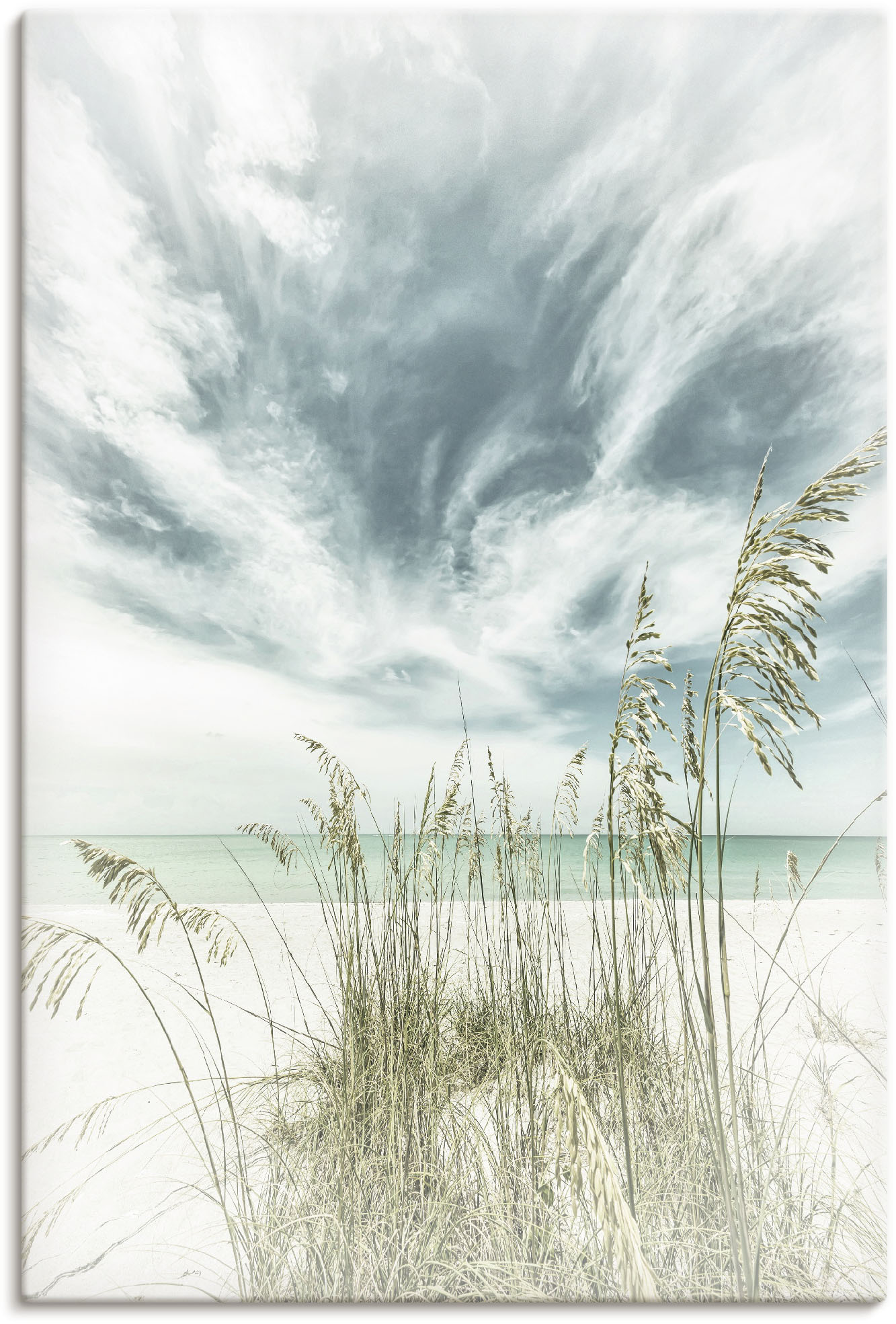 Artland Wandbild »Himmlische Stille am Strand Vintage«, Strandbilder, (1 St.) von Artland