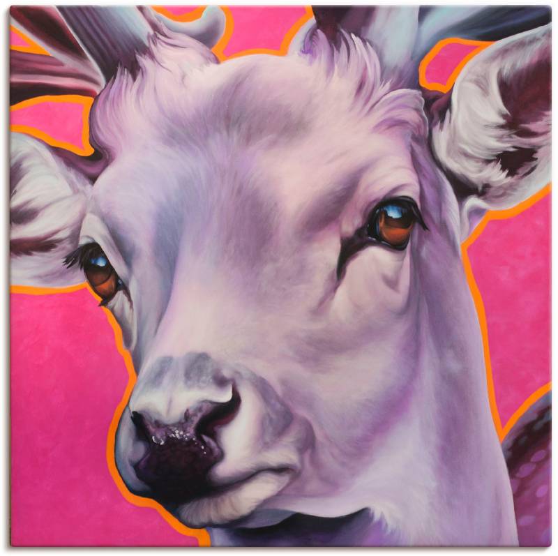 Artland Wandbild »Hirsch pink«, Wildtiere, (1 St.), als Leinwandbild, Wandaufkleber oder Poster in versch. Grössen von Artland