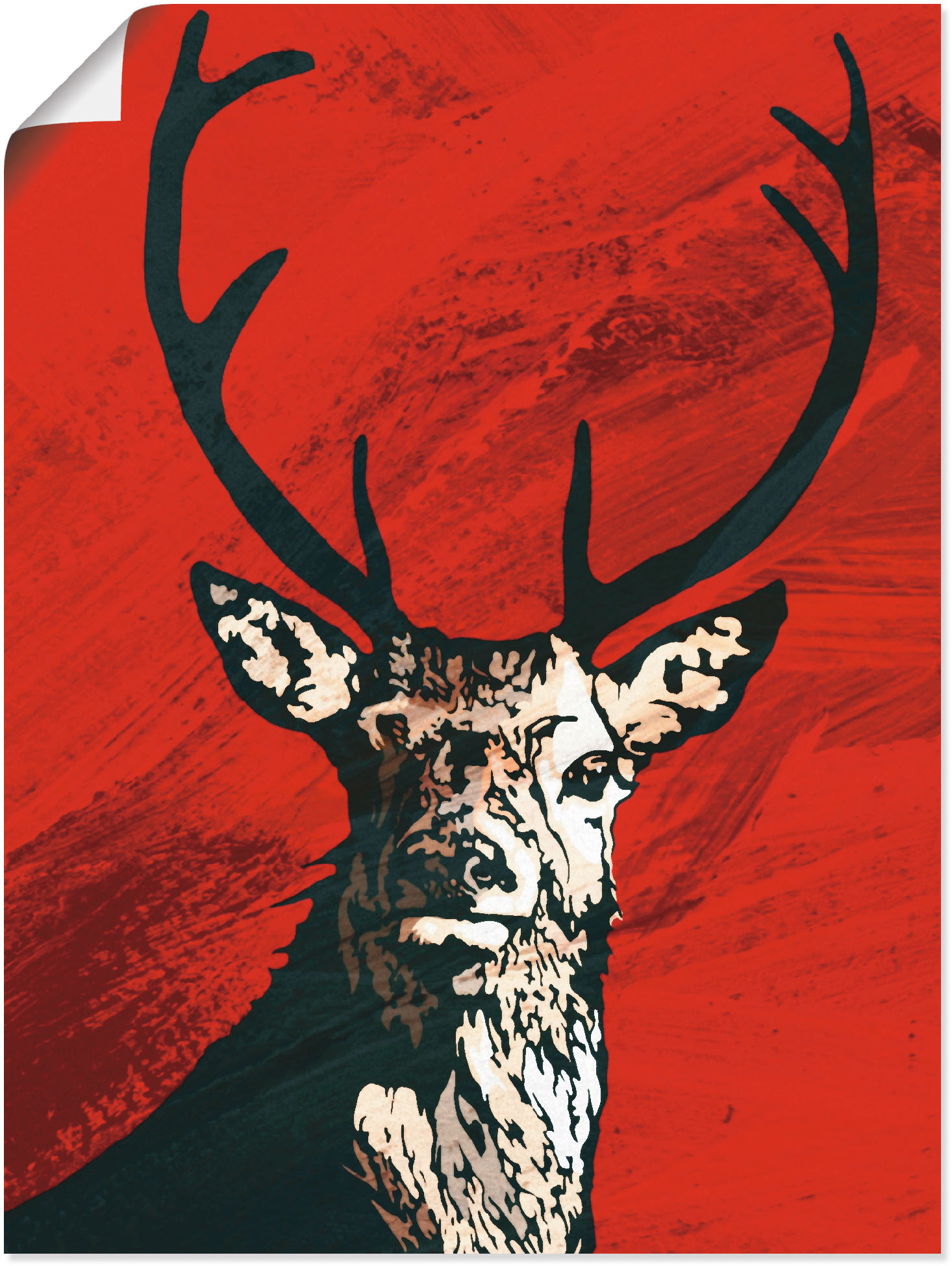 Artland Wandbild »Hirsch«, Wildtiere, (1 St.), als Leinwandbild, Poster in verschied. Grössen Artland Wandbild »Hirsch«, Wildtiere, (1 St.), als Leinwandbild, Poster in verschied. Grössen von Artland