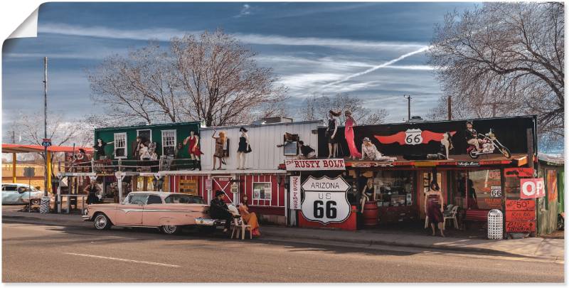Artland Wandbild »Historische Route 66 in Seligman«, Amerika, (1 St.), als Leinwandbild, Poster in verschied. Grössen von Artland