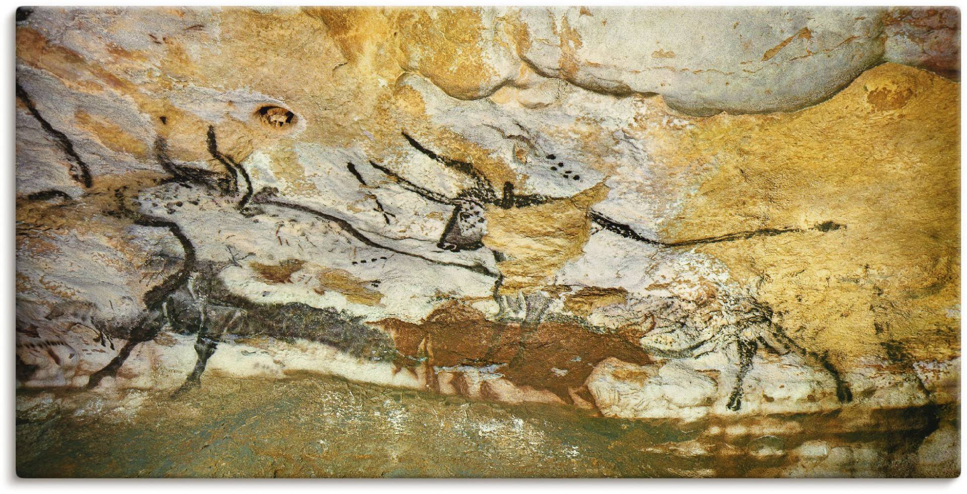 Artland Wandbild »Höhle von Lascaux Stiere«, Wildtiere, (1 St.), als Leinwandbild, Poster, Wandaufkleber in verschied. Grössen von Artland