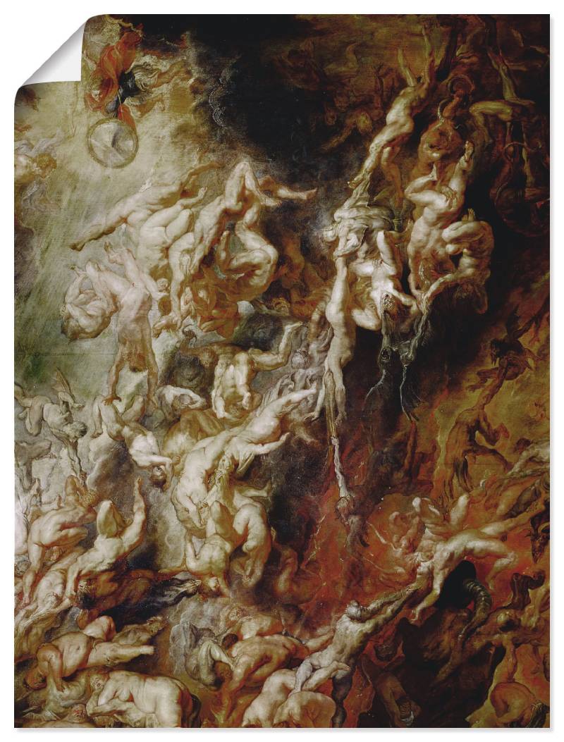 Artland Kunstdruck »Höllensturz der Verdammten I«, klassische Fantasie, (1 St.), als Leinwandbild, Poster, Wandaufkleber in verschied. Grössen von Artland