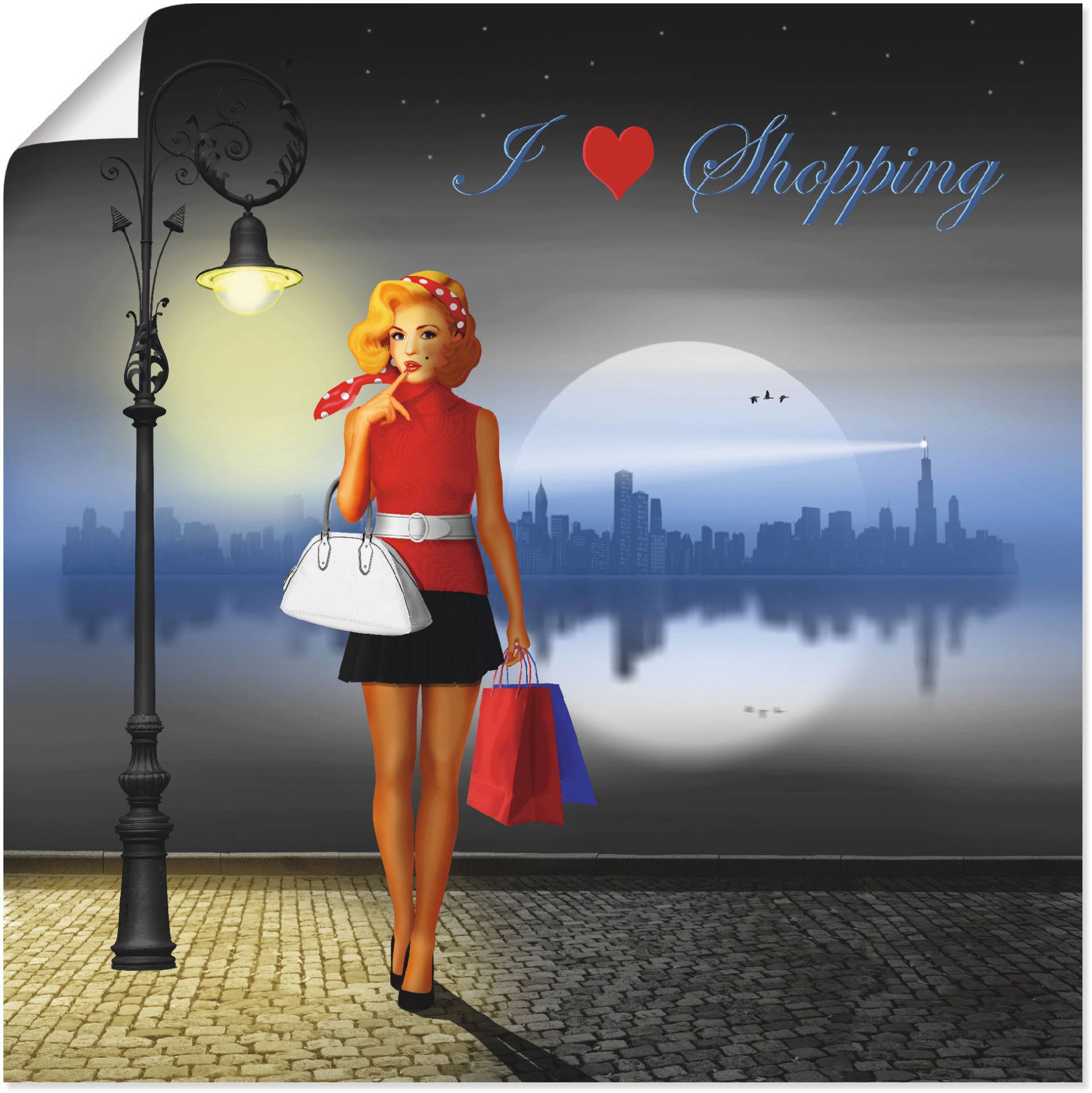 Artland Wandbild »Ich liebe Einkaufen«, Mode, (1 St.), als Alubild, Outdoorbild, Poster in verschied. Grössen Artland Wandbild »Ich liebe Einkaufen«, Mode, (1 St.), als Alubild, Outdoorbild, Poster in verschied. Grössen von Artland