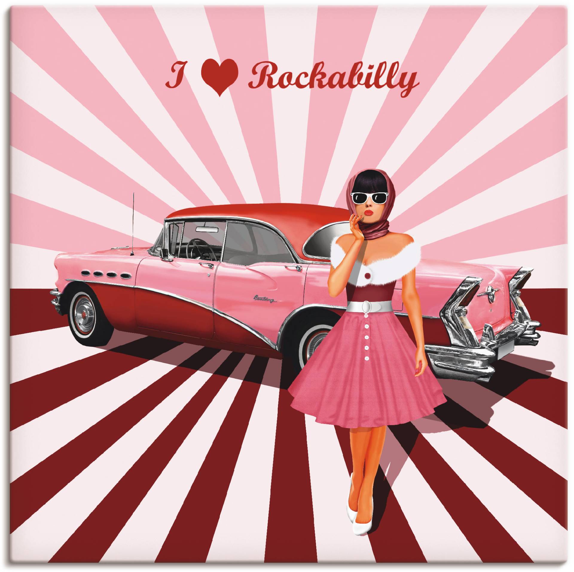 Artland Wandbild »Ich liebe Rockabilly«, Ausstellungsplakate, (1 St.) von Artland