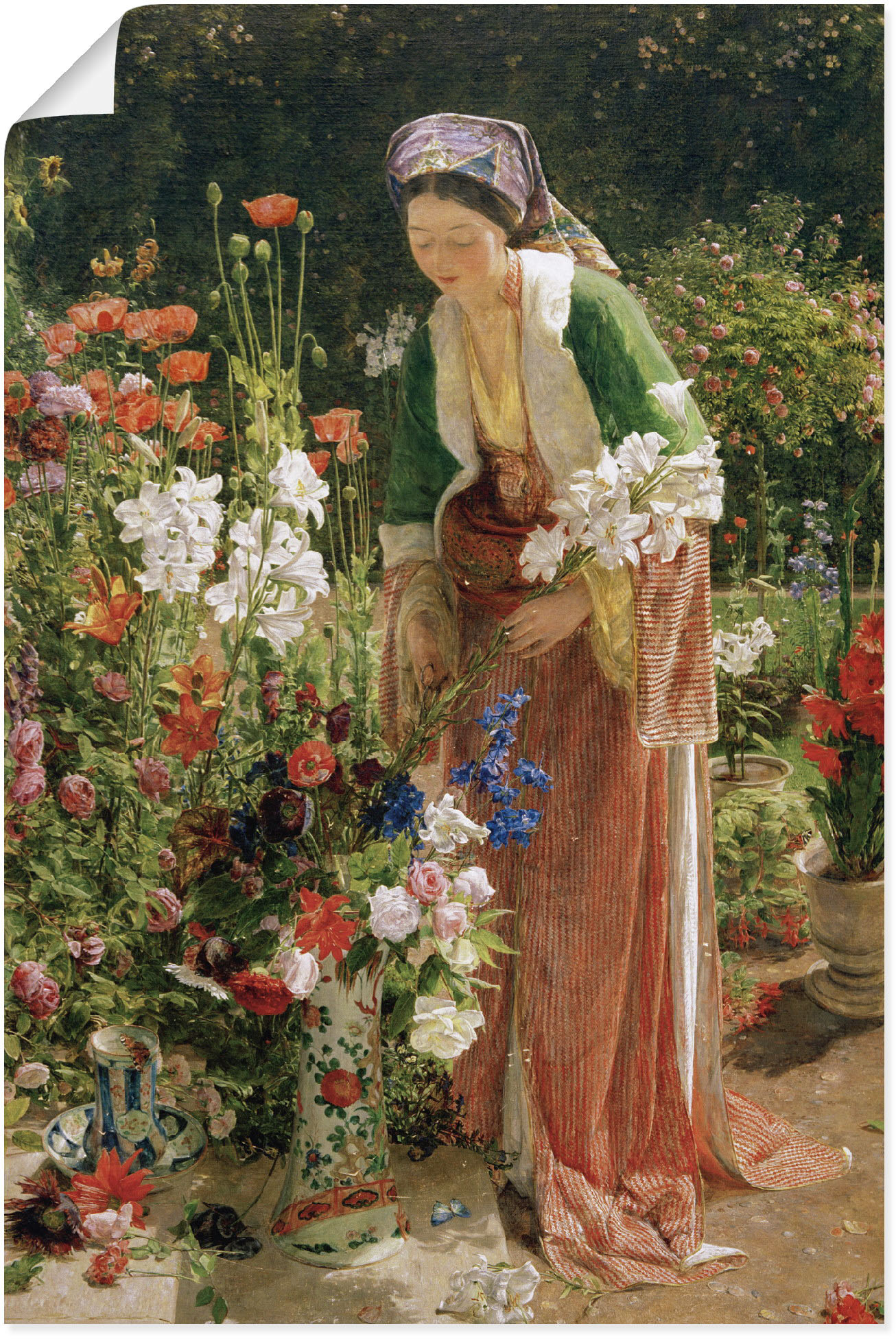 Artland Kunstdruck »Im Garten des Beis«, Bilder von Frauen, (1 St.) von Artland