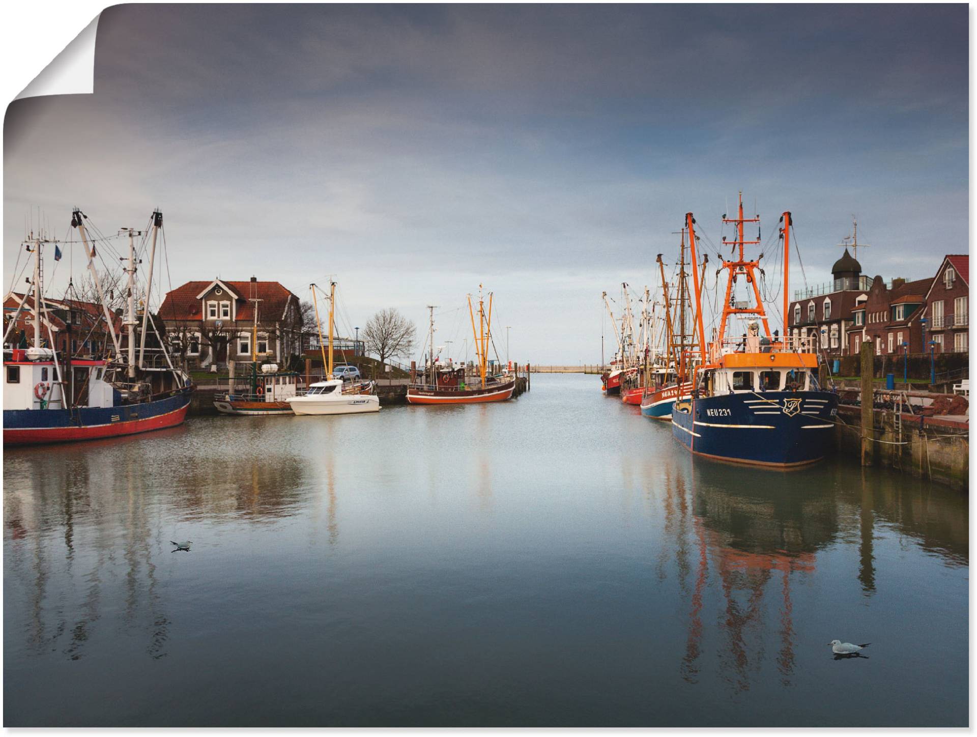 Artland Poster »Im Hafen der Stille...«, Boote & Schiffe, (1 St.) von Artland