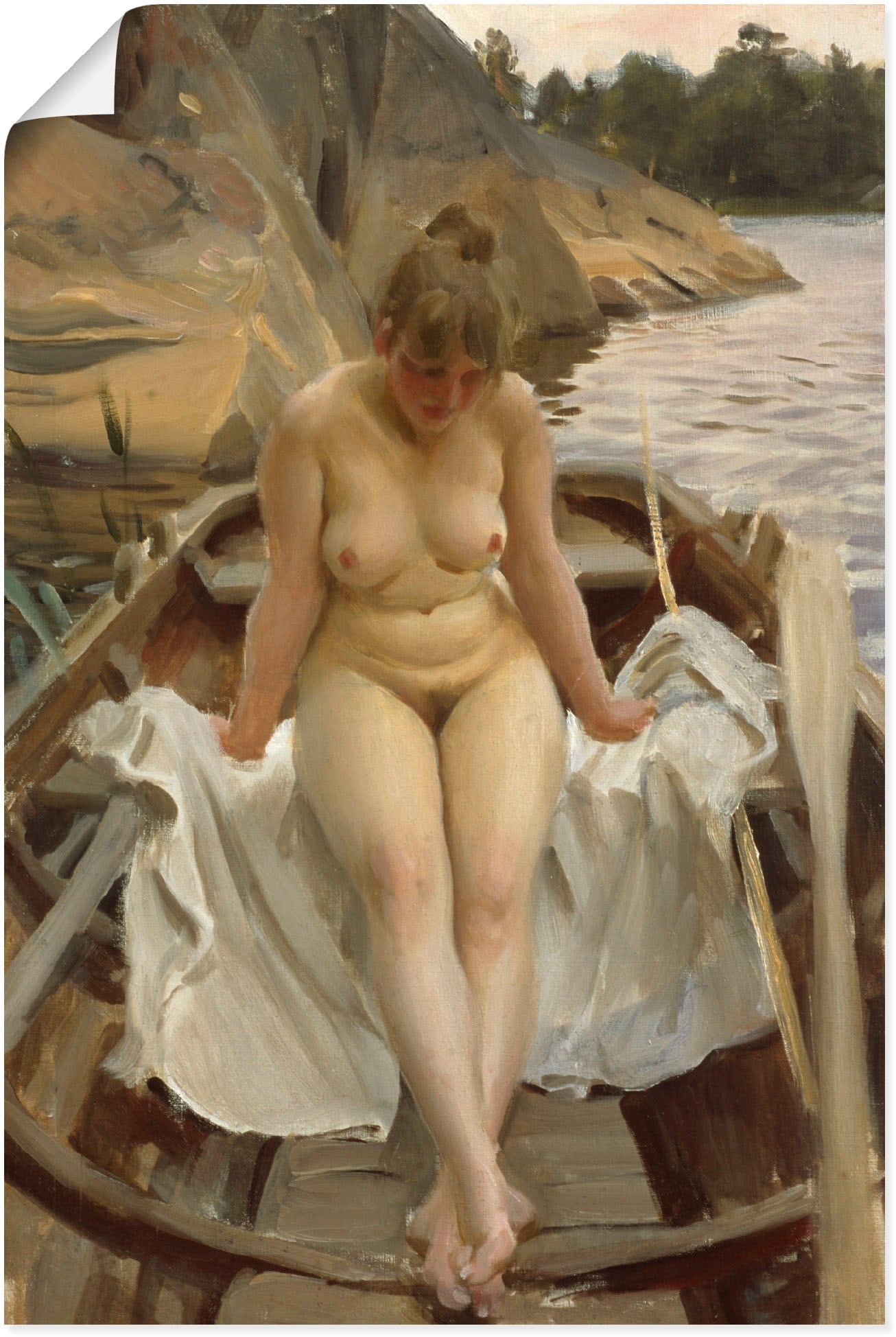 Artland Wandbild »In Werners Ruderboot«, Erotische Bilder, (1 St.) von Artland