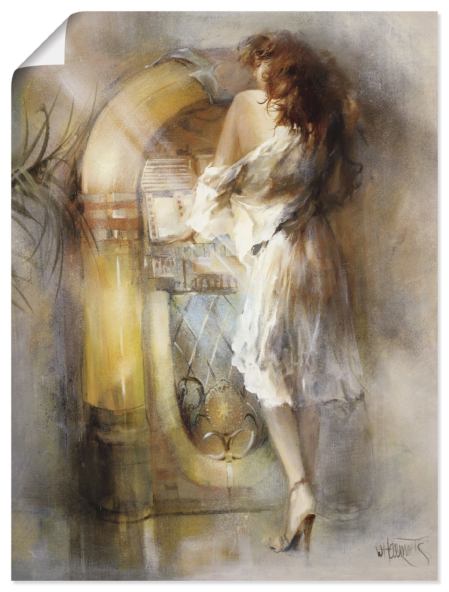 Artland Wandbild »In der Zeit verloren«, Frau, (1 St.), als Poster in verschied. Grössen von Artland