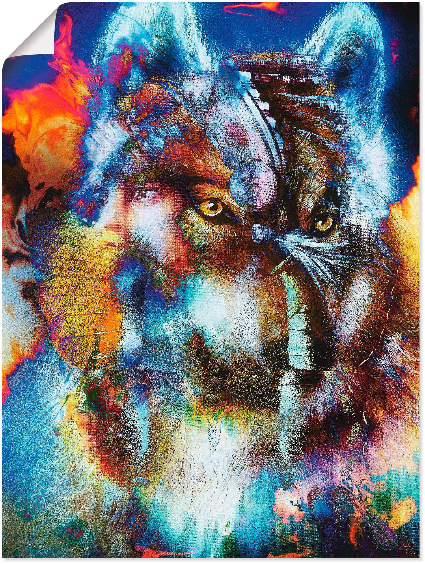 Artland Wandbild »Indischer Krieger mit Wolf«, klassische Fantasie, (1 St.), als Leinwandbild, Poster, Wandaufkleber in verschied. Grössen Artland Wandbild »Indischer Krieger mit Wolf«, klassische Fantasie, (1 St.), als Leinwandbild, Poster, Wandaufkleber in verschied. Grössen von Artland