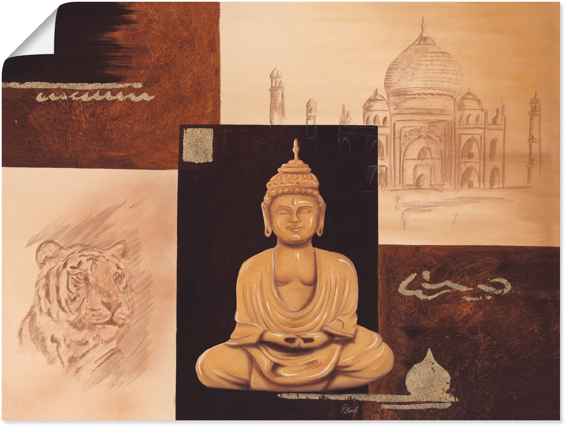 Artland Wandbild »Indisches Gefühl II«, Religion, (1 St.), als Poster, Wandaufkleber in verschied. Grössen Artland Wandbild »Indisches Gefühl II«, Religion, (1 St.), als Poster, Wandaufkleber in verschied. Grössen von Artland