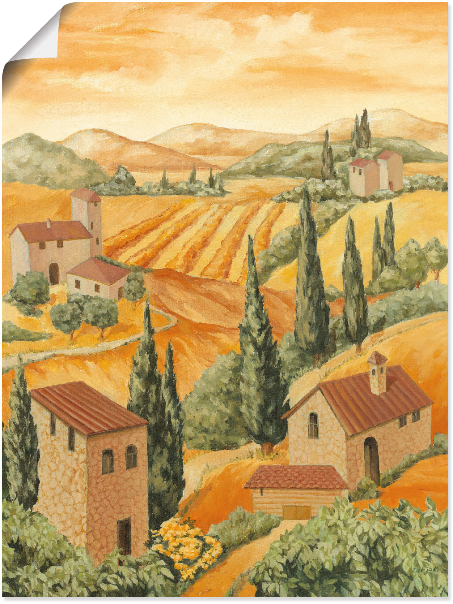 Artland Wandbild »Italien Toscana«, Europa, (1 St.) von Artland