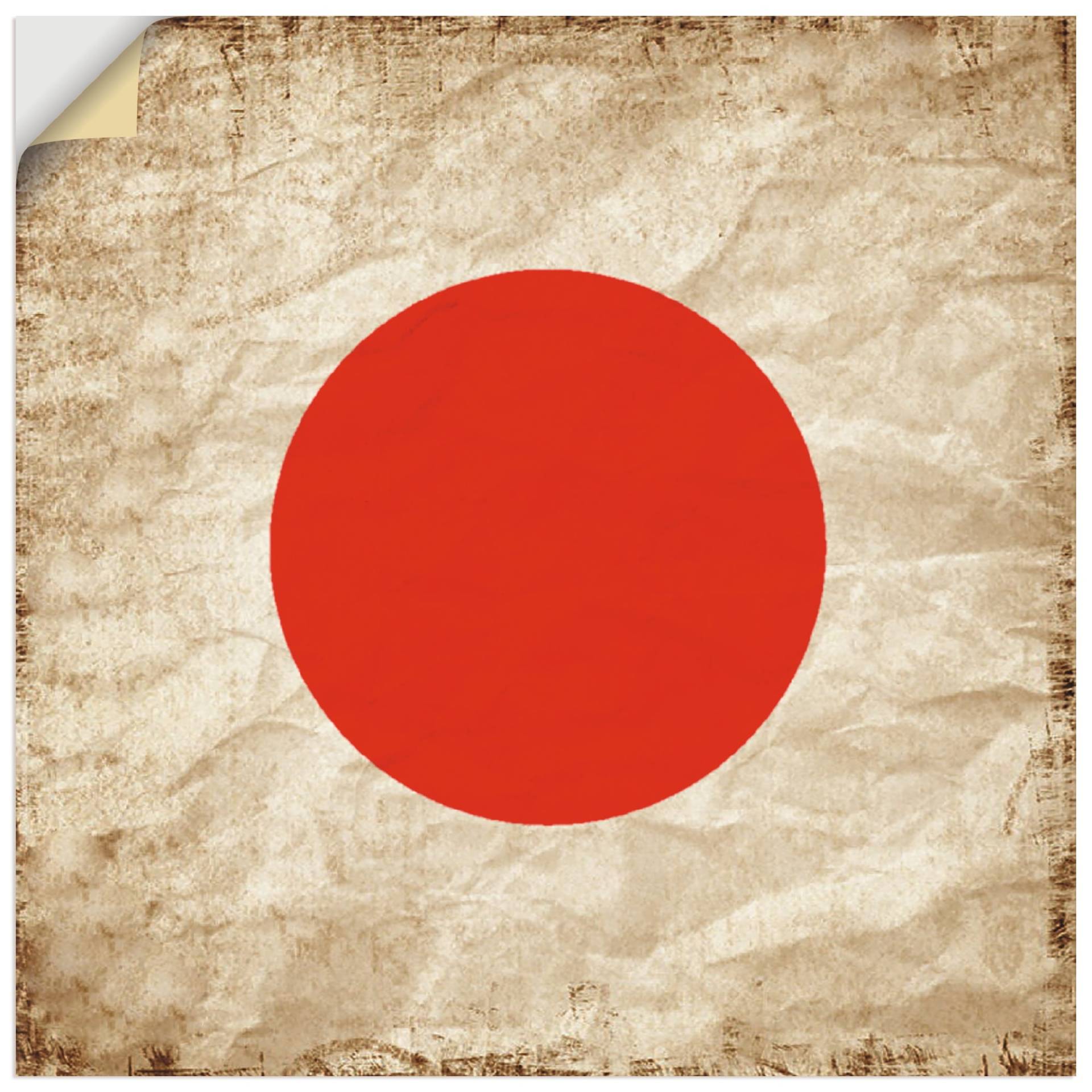 Artland Wandbild »Japanische Flagge Japan Symbol«, Zeichen, (1 St.) von Artland