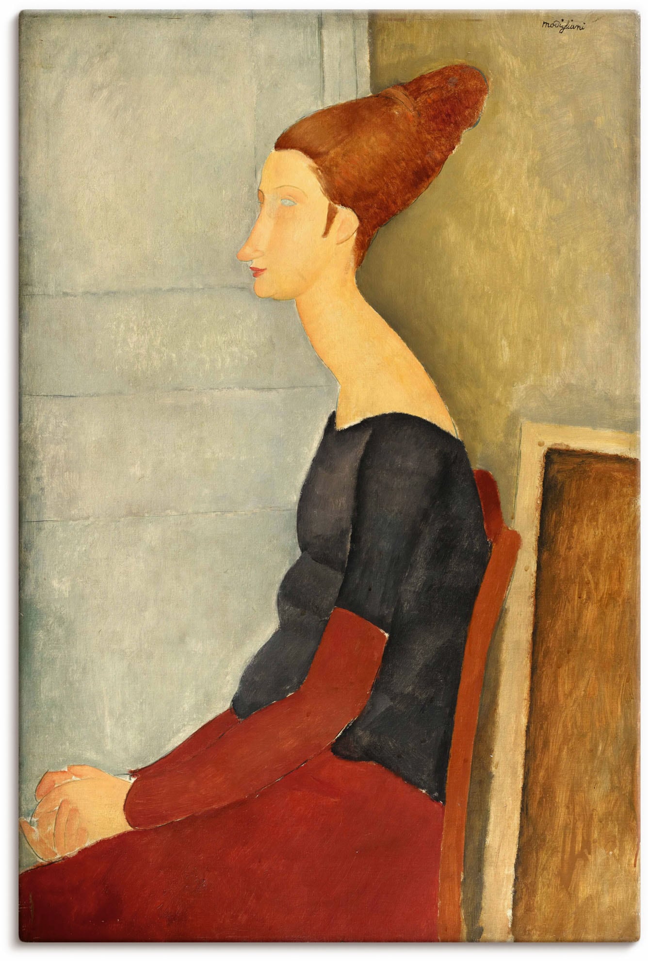 Artland Leinwandbild »Jeanne Hébuterne mit Henna. 1918«, Bilder von Frauen, (1 St.) von Artland