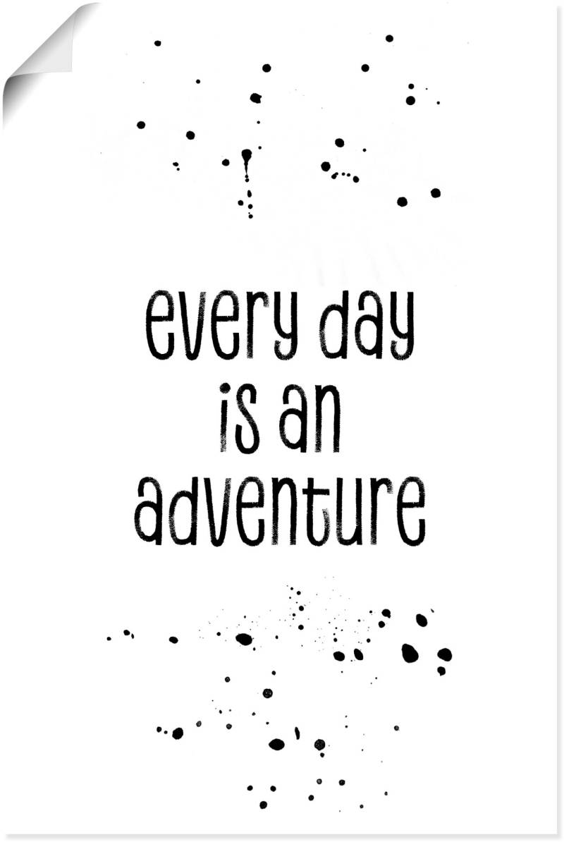 Artland Wandbild »Jeder Tag ist ein Abenteuer«, Sprüche & Texte, (1 St.) von Artland