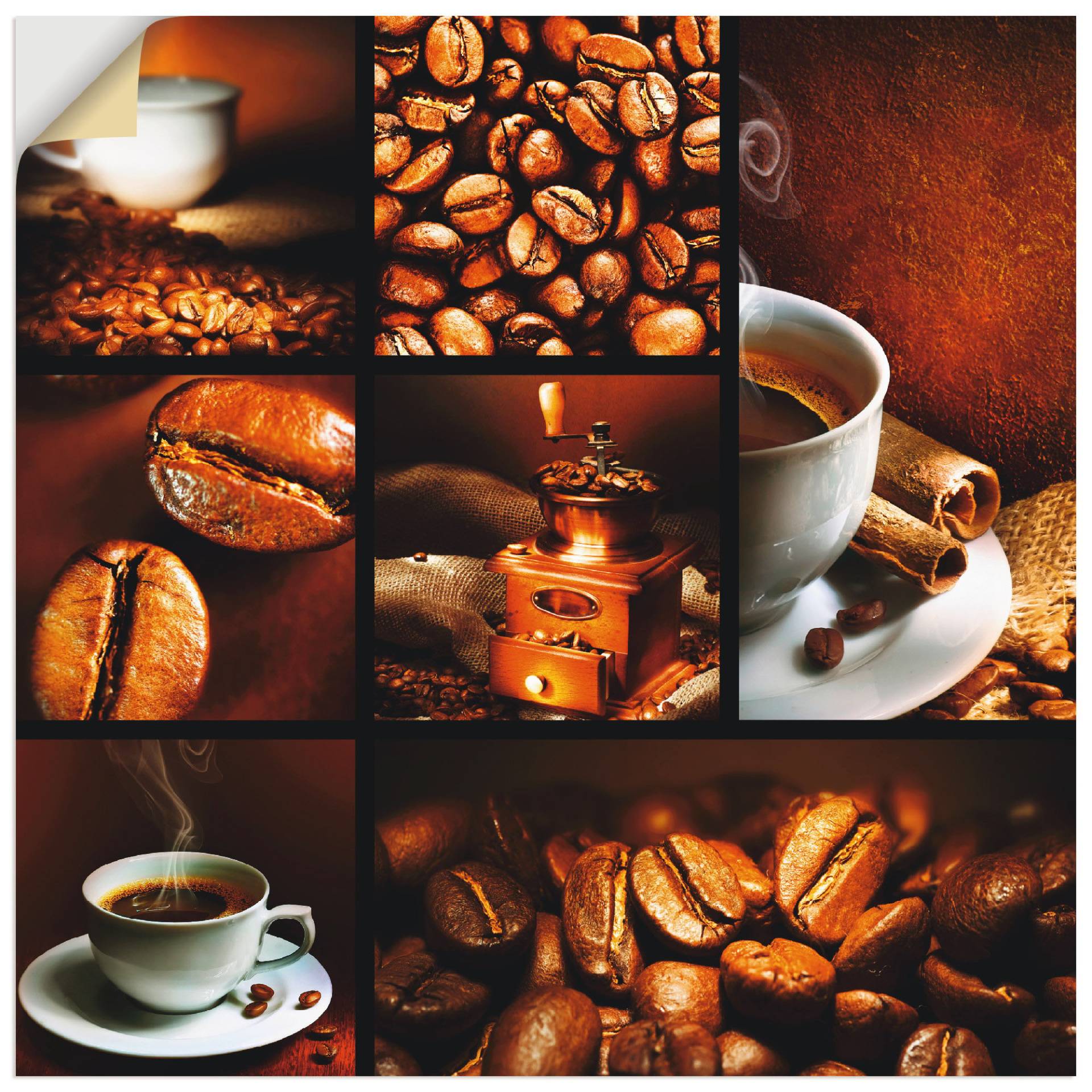 Artland Wandbild »Kaffee Collage«, Getränke, (1 St.) von Artland