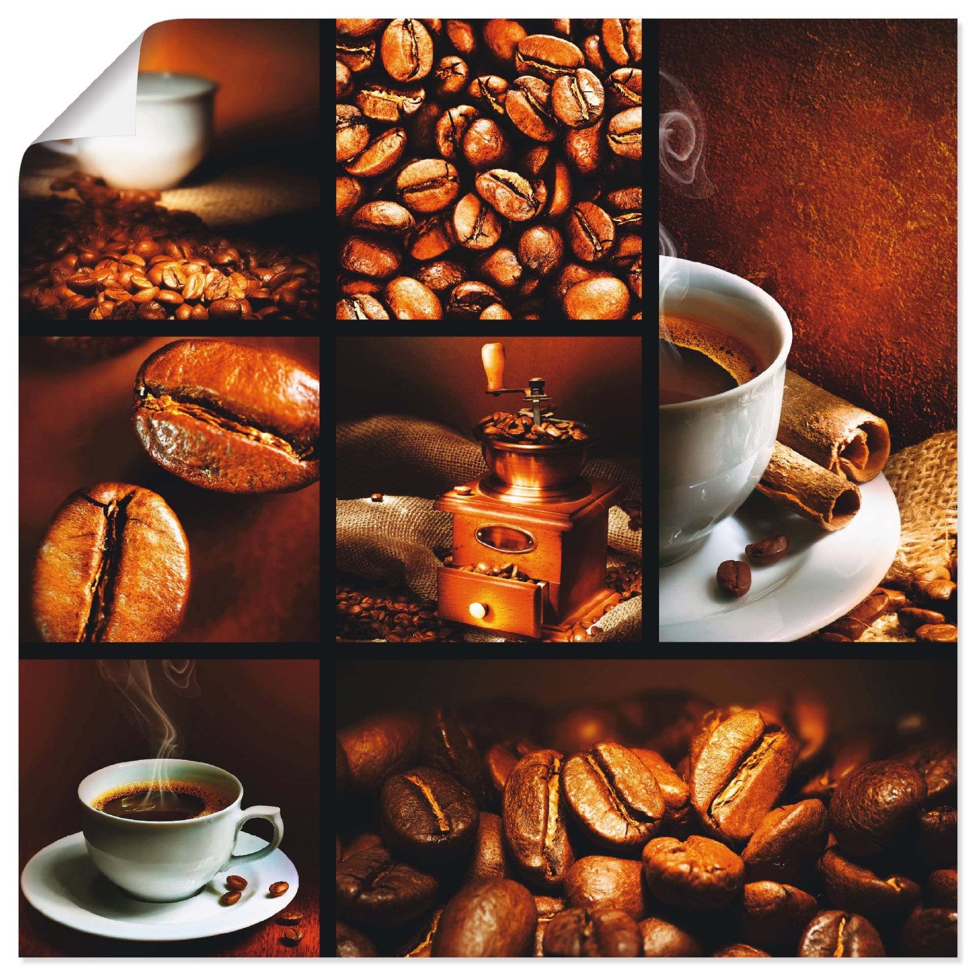 Artland Wandbild »Kaffee Collage«, Getränke, (1 St.) von Artland