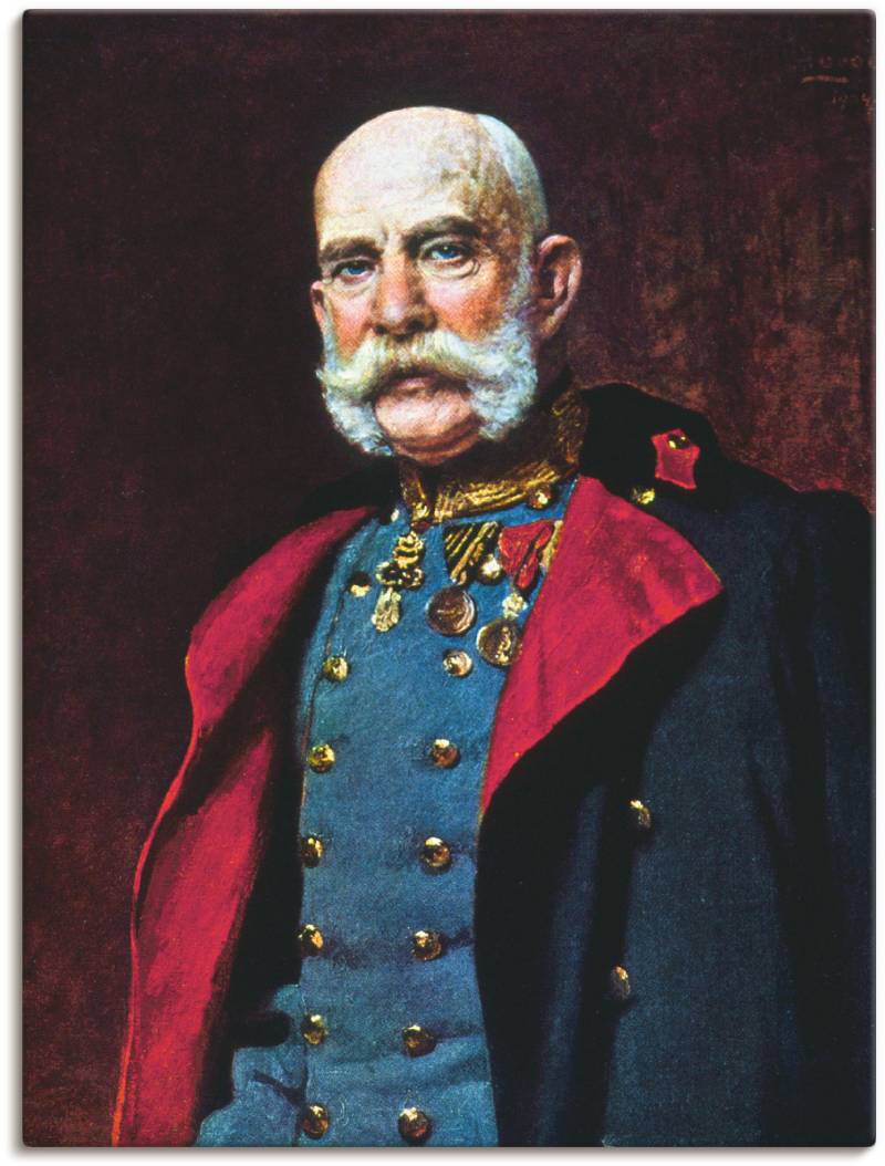 Artland Wandbild »Kaiser Franz Joseph I., 1902«, Menschen, (1 St.), als Leinwandbild, Poster in verschied. Grössen von Artland