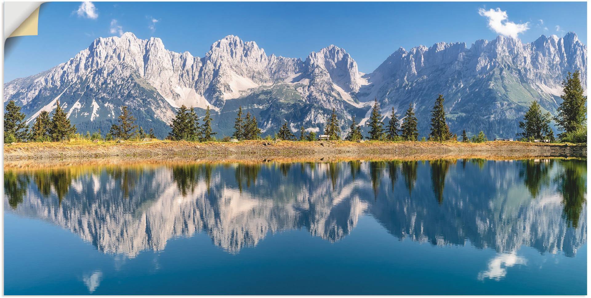 Artland Wandbild »Kaisergebirge Tirol«, Berge & Alpenbilder, (1 St.), als Alubild, Outdoorbild, Leinwandbild, Poster, Wandaufkleber von Artland