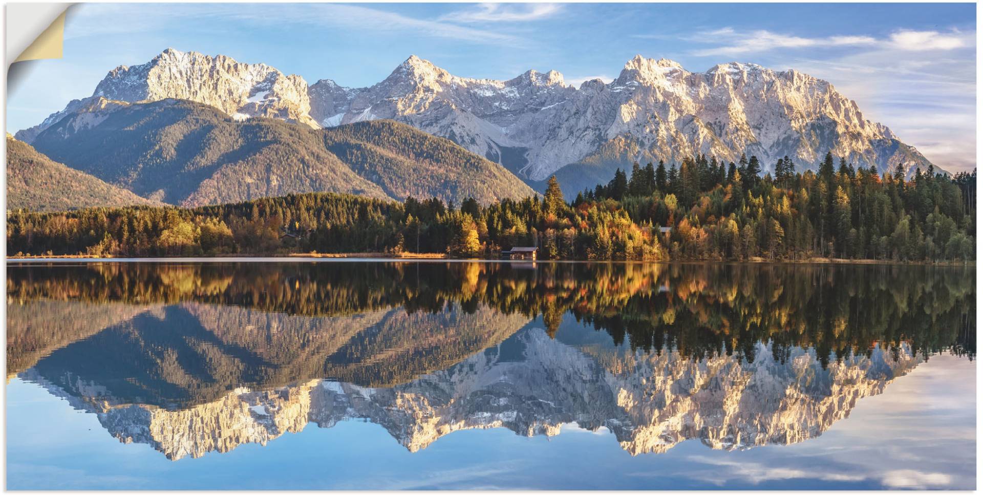 Artland Wandbild »Karwendelblick am Barmsee«, Berge & Alpenbilder, (1 St.), als Leinwandbild, Wandaufkleber in verschied. Grössen von Artland